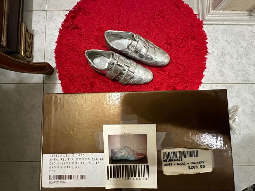 Gucci Gucci Vintage Monogram Old Mirror Leather Shoes Size US 8 / IT 38 - 11 Thumbnail