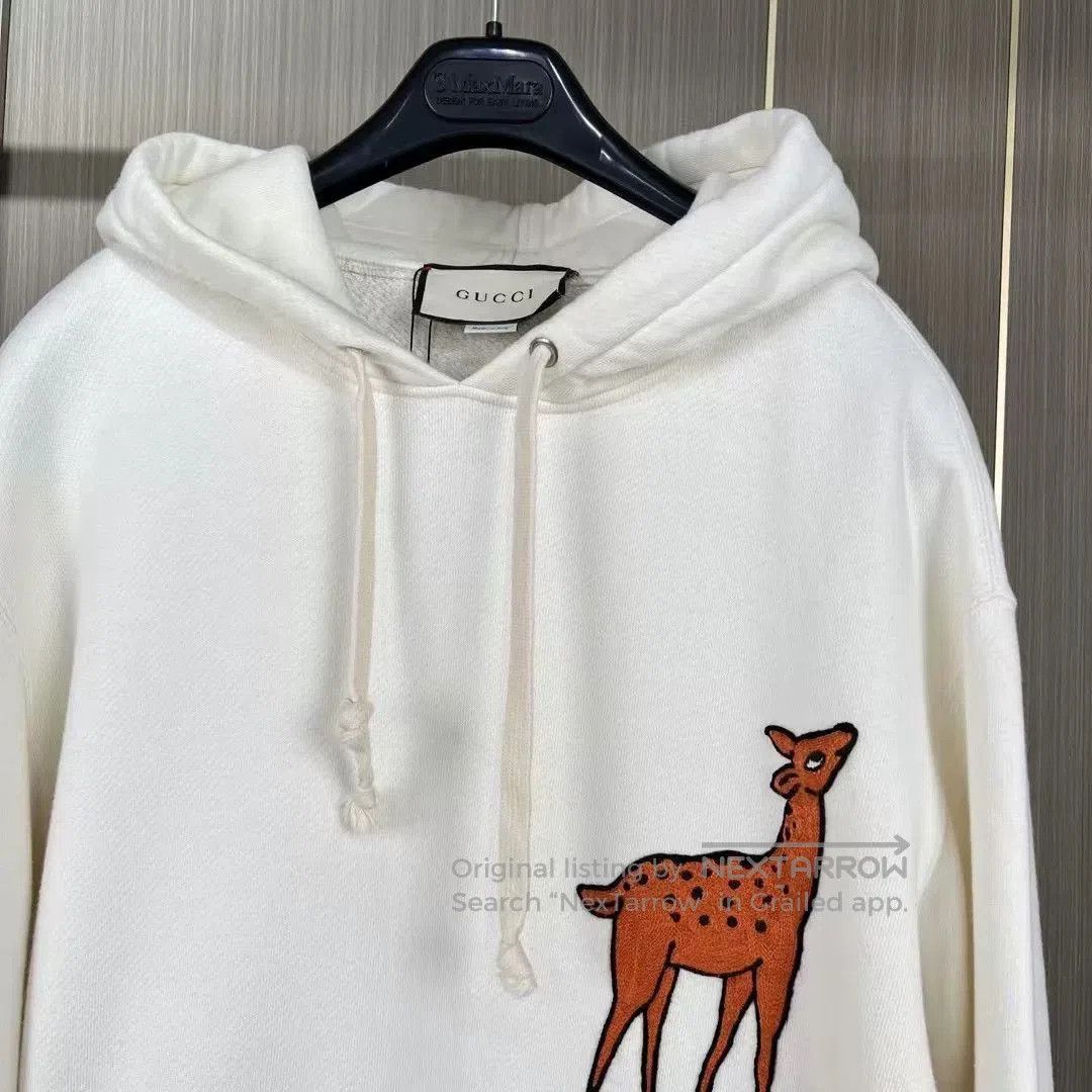 Gucci gucci embroidered giraffe hooded sweatshirt. Size XS / US 0-2 / IT 36-38 - 3 Thumbnail