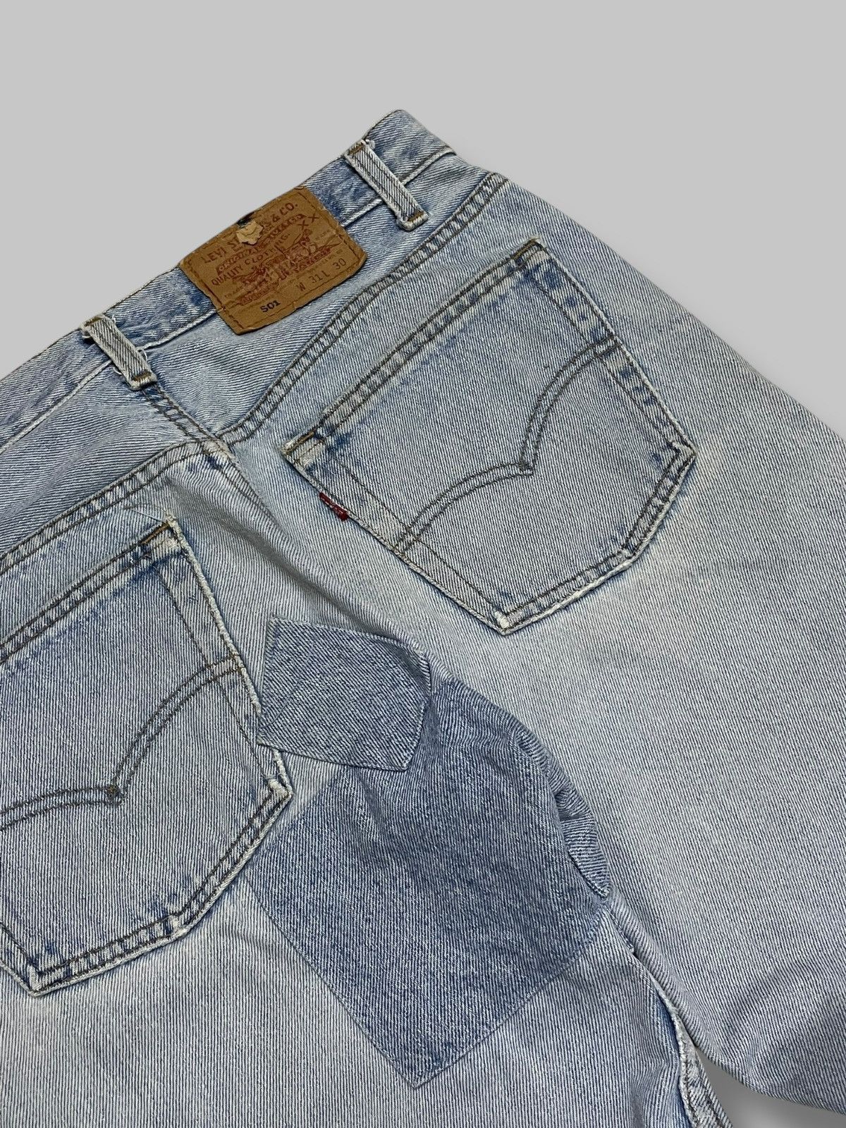 Levi's Vintage Clothing Vintage 1990s Designer Levis 501 Patchwork Classic Denim Size US 30 / EU 46 - 16 Thumbnail