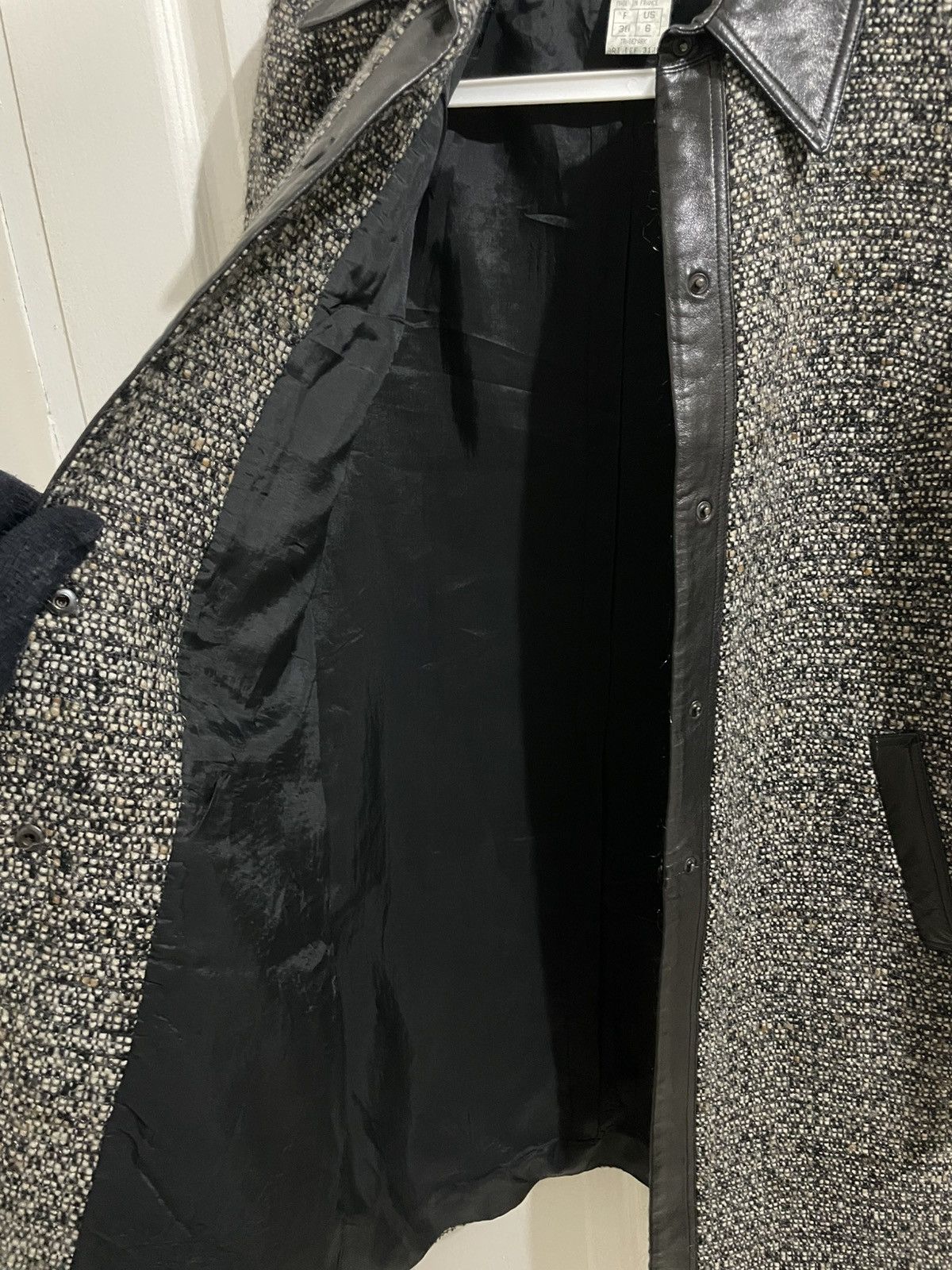 Other Terry Paris Made in France Tweed and leather Coat Size M / US 6-8 / IT 42-44 - 7 Thumbnail