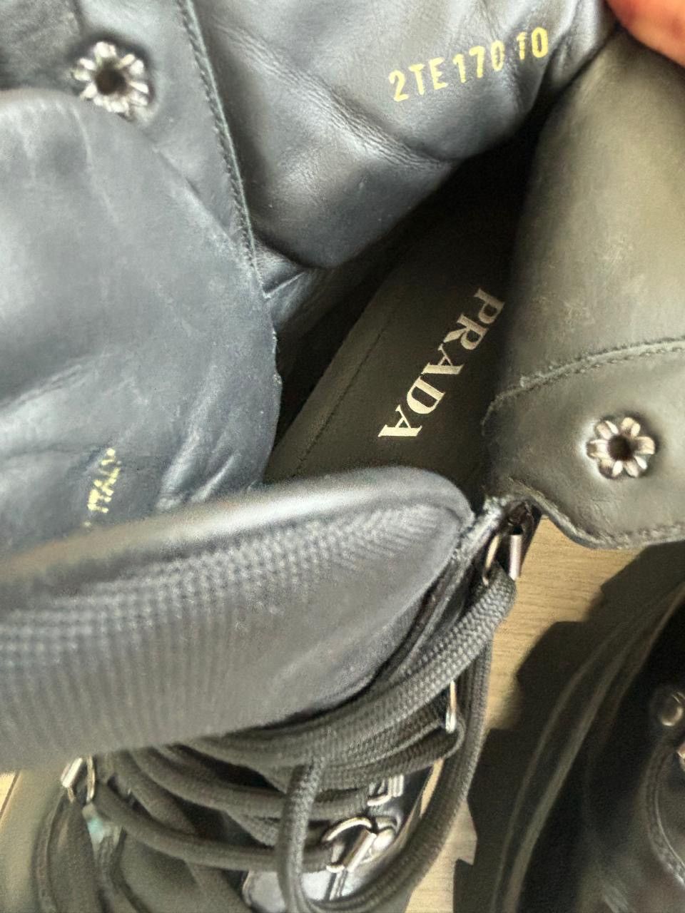 Prada Prada Leather Hiking Boots Size US 11 / EU 44 - 5 Thumbnail
