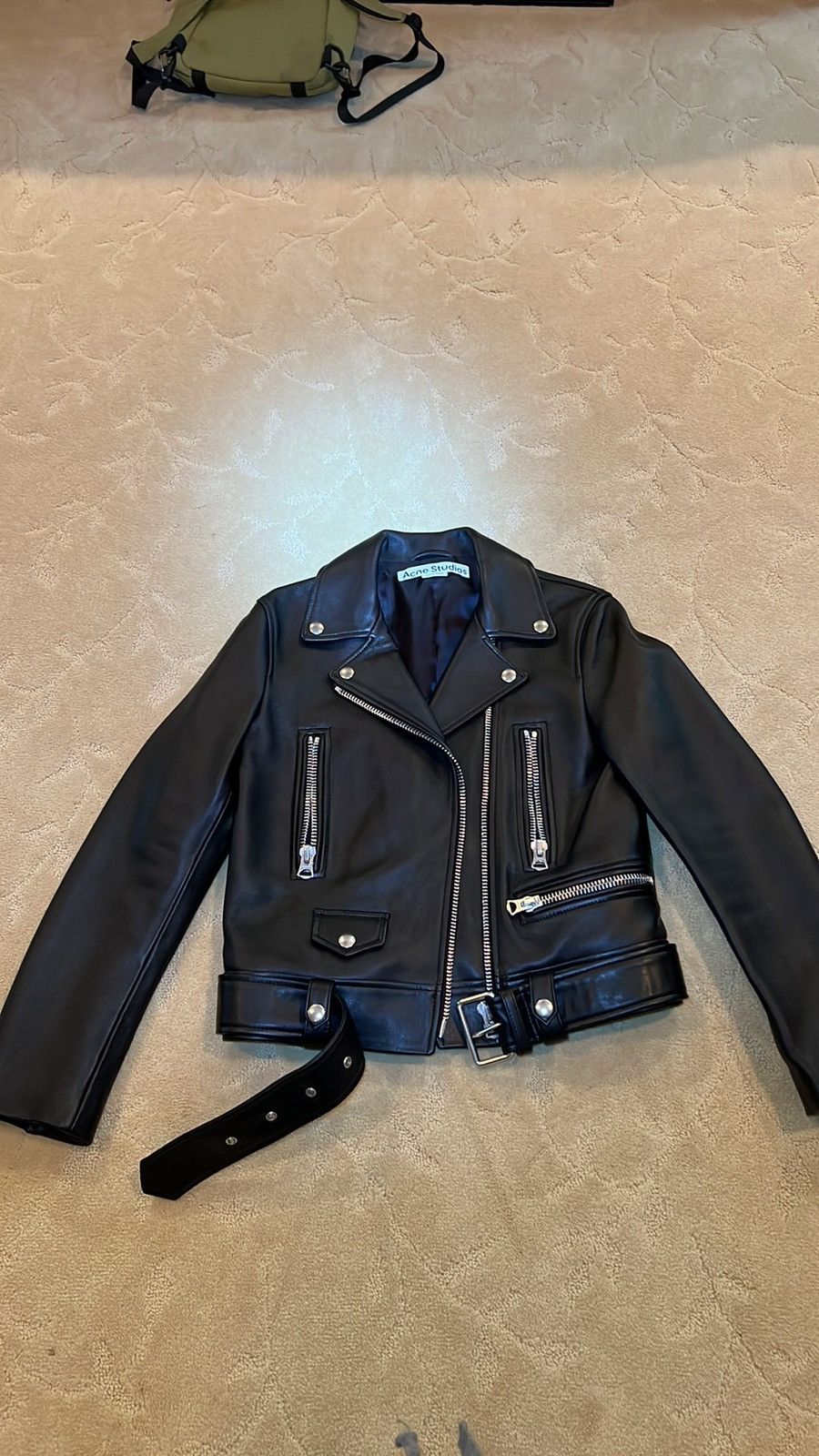 Acne Studios Acne Studios Cropped biker jacket black 34 NWOT Size XXS / US 00 / IT 34 - 3 Thumbnail