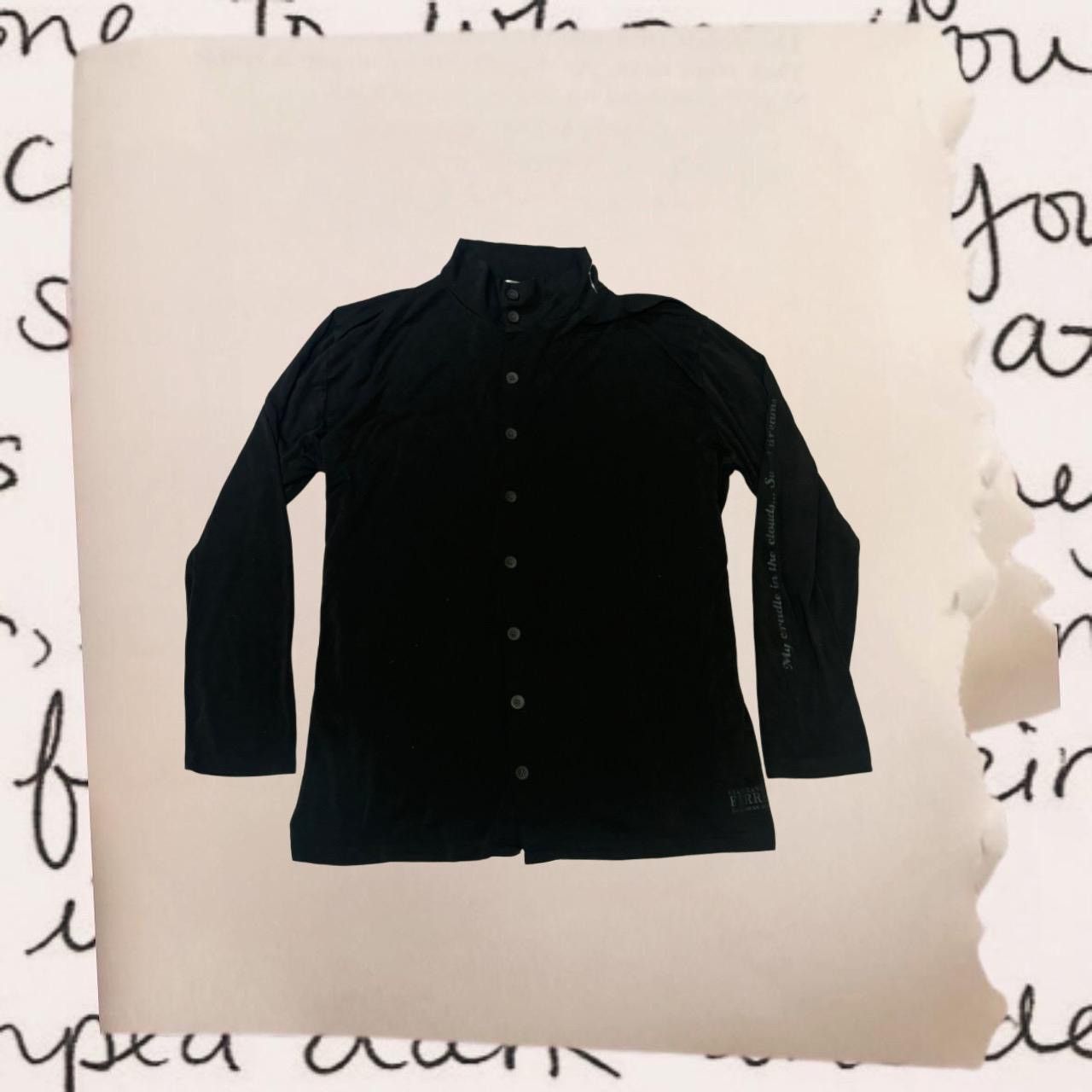 Gianfranco Ferre vintage grunge long sleeve polo with script Size XL / US 12-14 / IT 48-50 - 1 Thumbnail