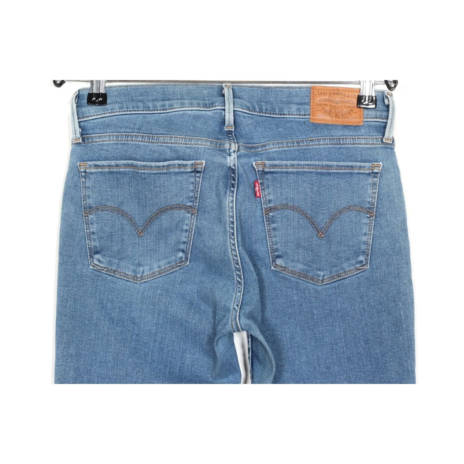 Levi's LEVI’S 710 SUPER SKINNY PREMIUM Big E Stretch Jeans Women W28 L32 DZ7889 Jeans Woman Slim Mid Rise 5-Pocket Blue Size 28" / US 6 / IT 42 - 3 Thumbnail