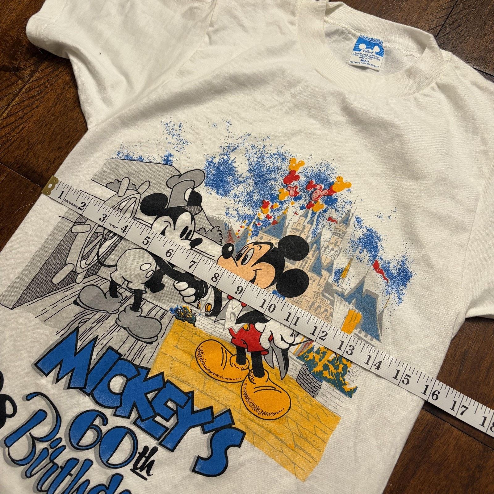 Disney Vtg Disney Mickey Mouse Shirt Mens Small 60th Birthday 1988 Size US S / EU 44-46 / 1 - 6 Thumbnail