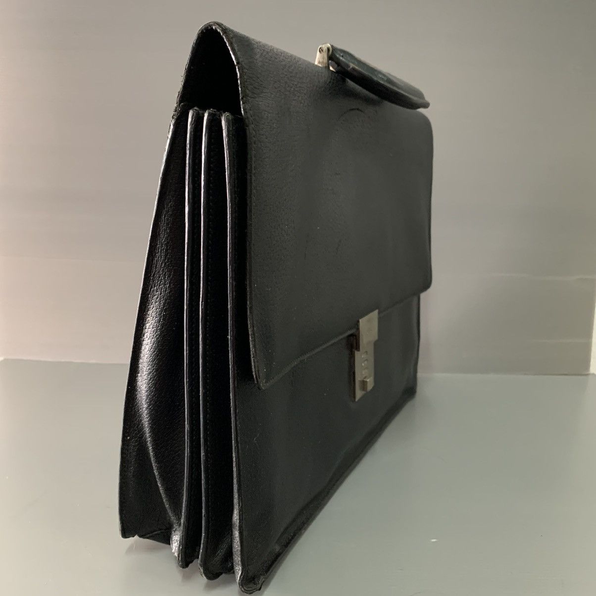 Gucci Gucci Leather Black Briefcase Bag Size ONE SIZE - 4 Thumbnail