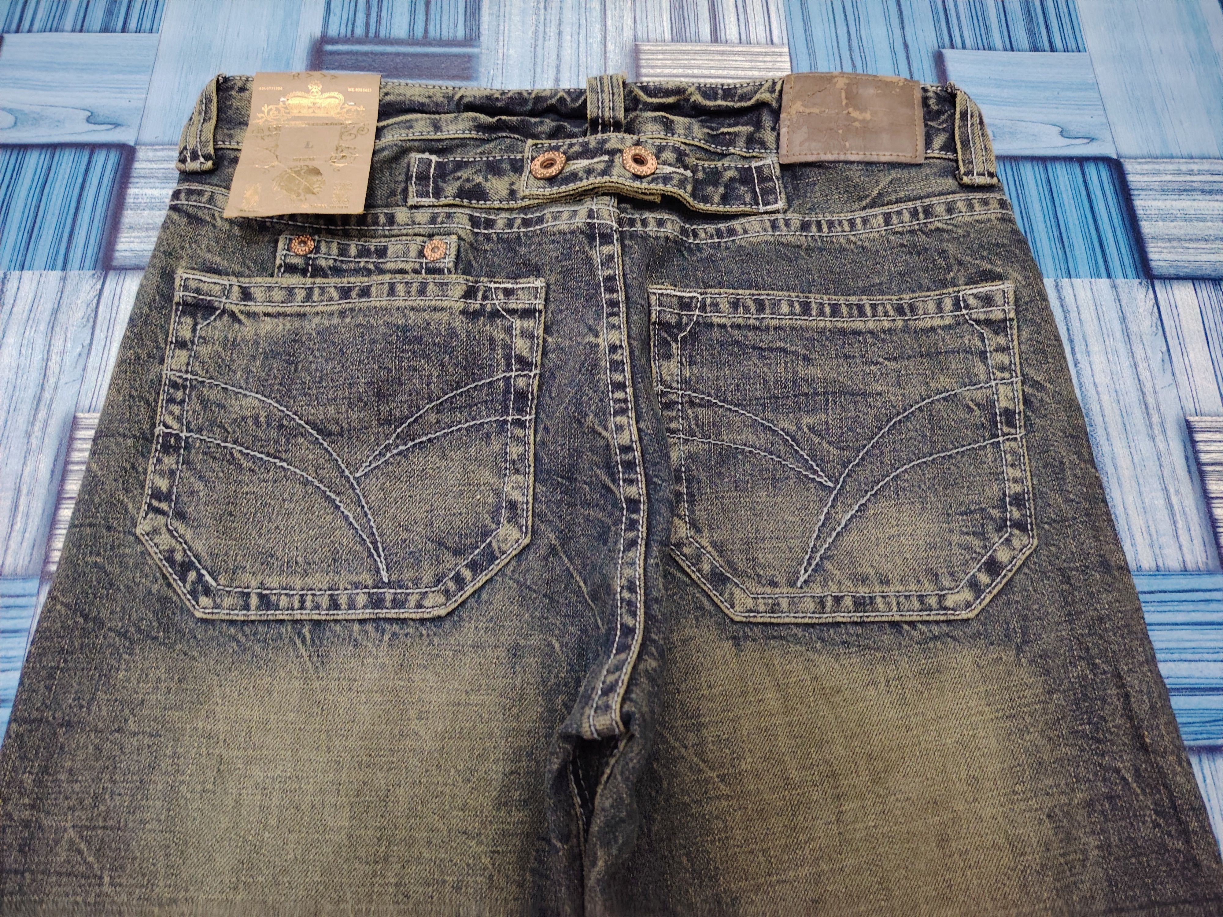 Hysteric Glamour 💥Insane💥 R>>> Jeans RH193 Mud Wash Flared Jeans Size US 31 - 20 Thumbnail