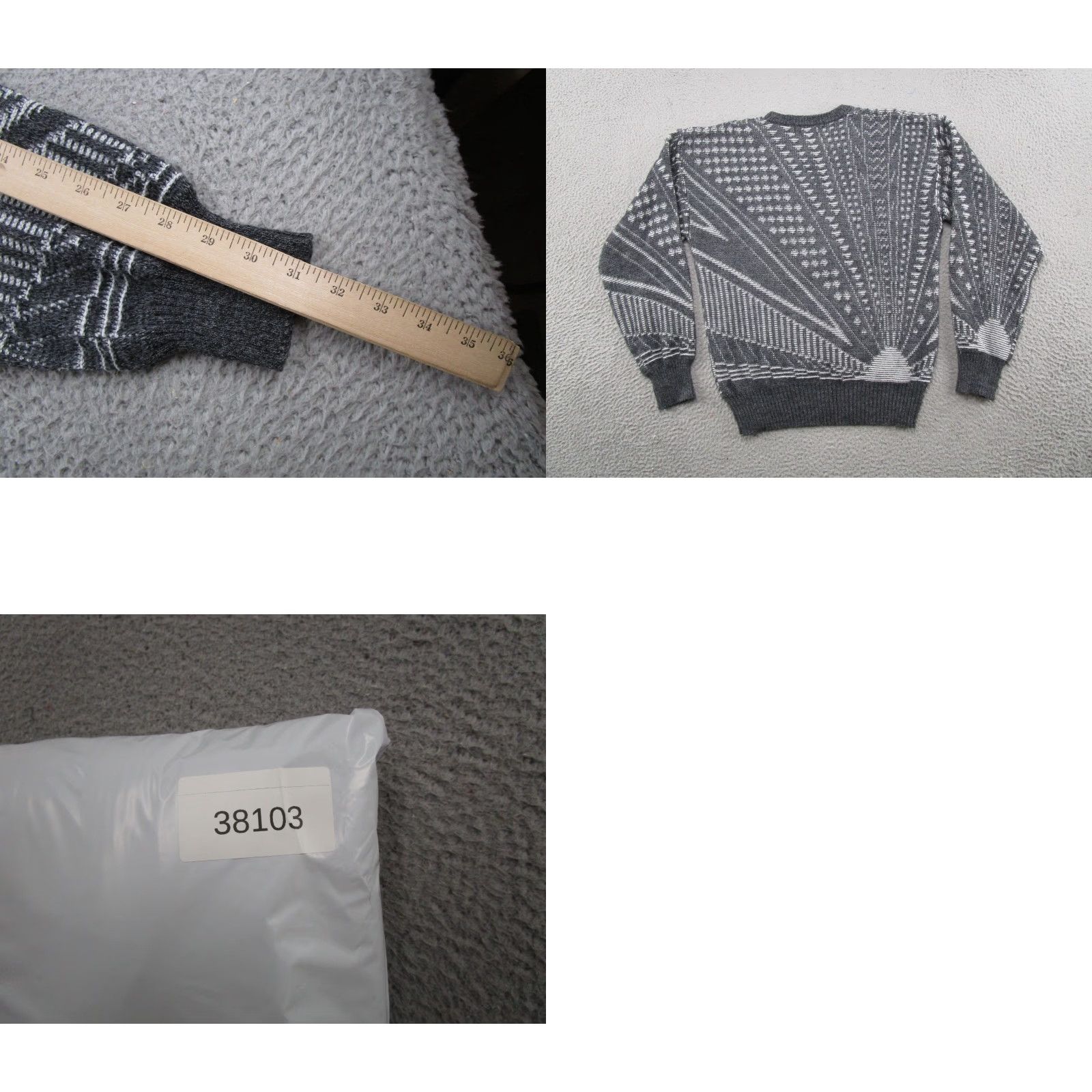 Vintage Vintage Expressions Geometric Knit Pullover Sweater Size M Size US M / EU 48-50 / 2 - 8 Thumbnail