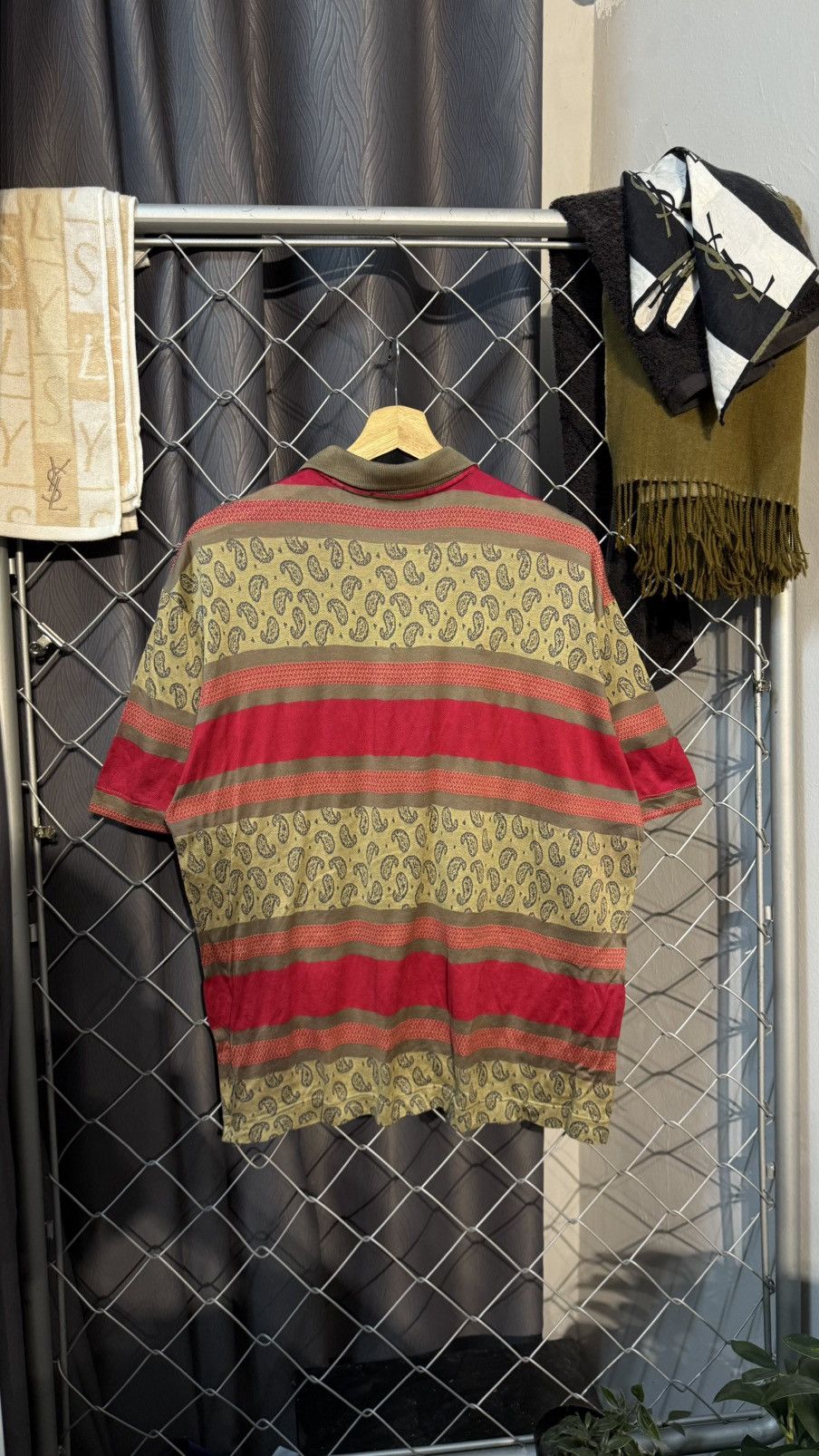Yves Saint Laurent VINTAGE YVES SAINT LAURENT (YSL) PAISLEY HALF SILK FABRIC Size US S / EU 44-46 / 1 - 3 Thumbnail