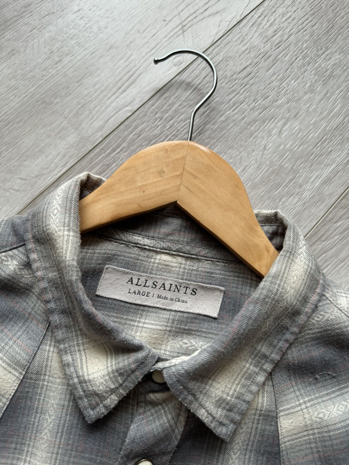 Allsaints × Vintage Vintage All Saints Western Style Kearne LS Shirt Size US L / EU 52-54 / 3 - 5 Thumbnail