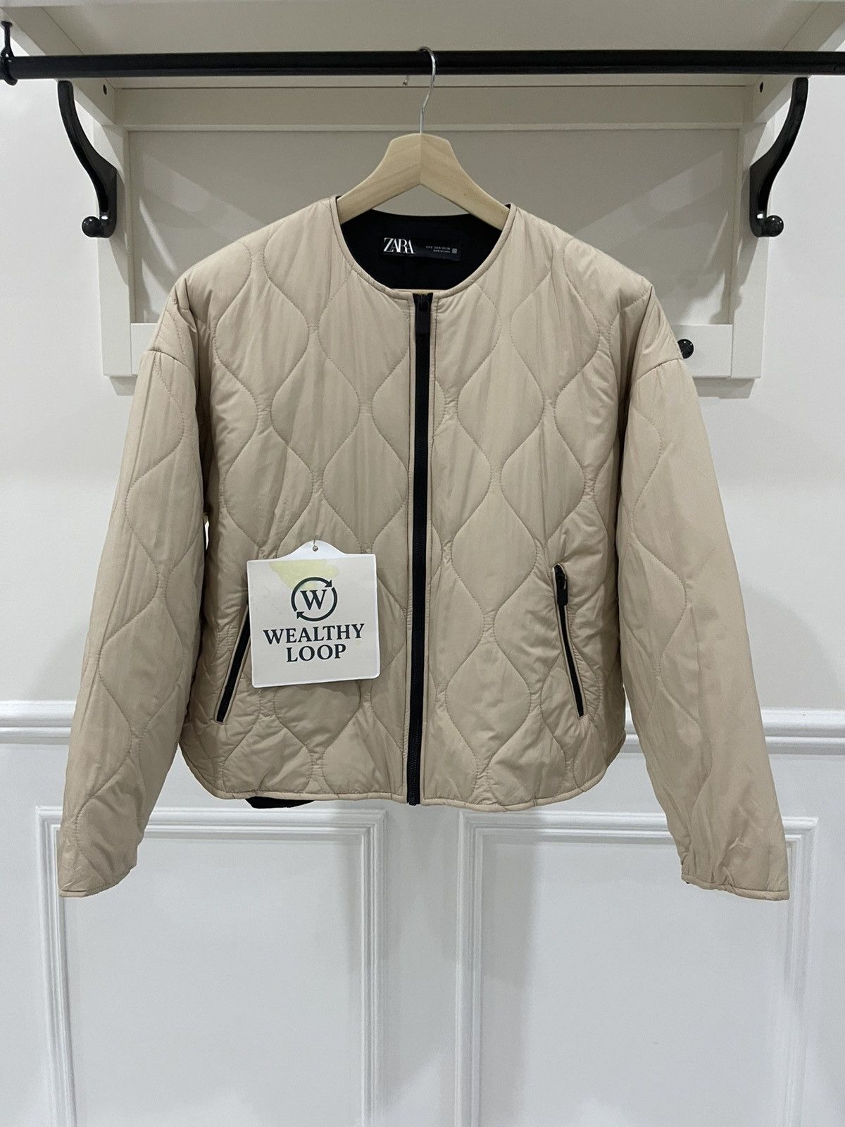 Zara Bomber Jacket Zara Jacke Beige Damen Zara Quilted Bomber Jacket