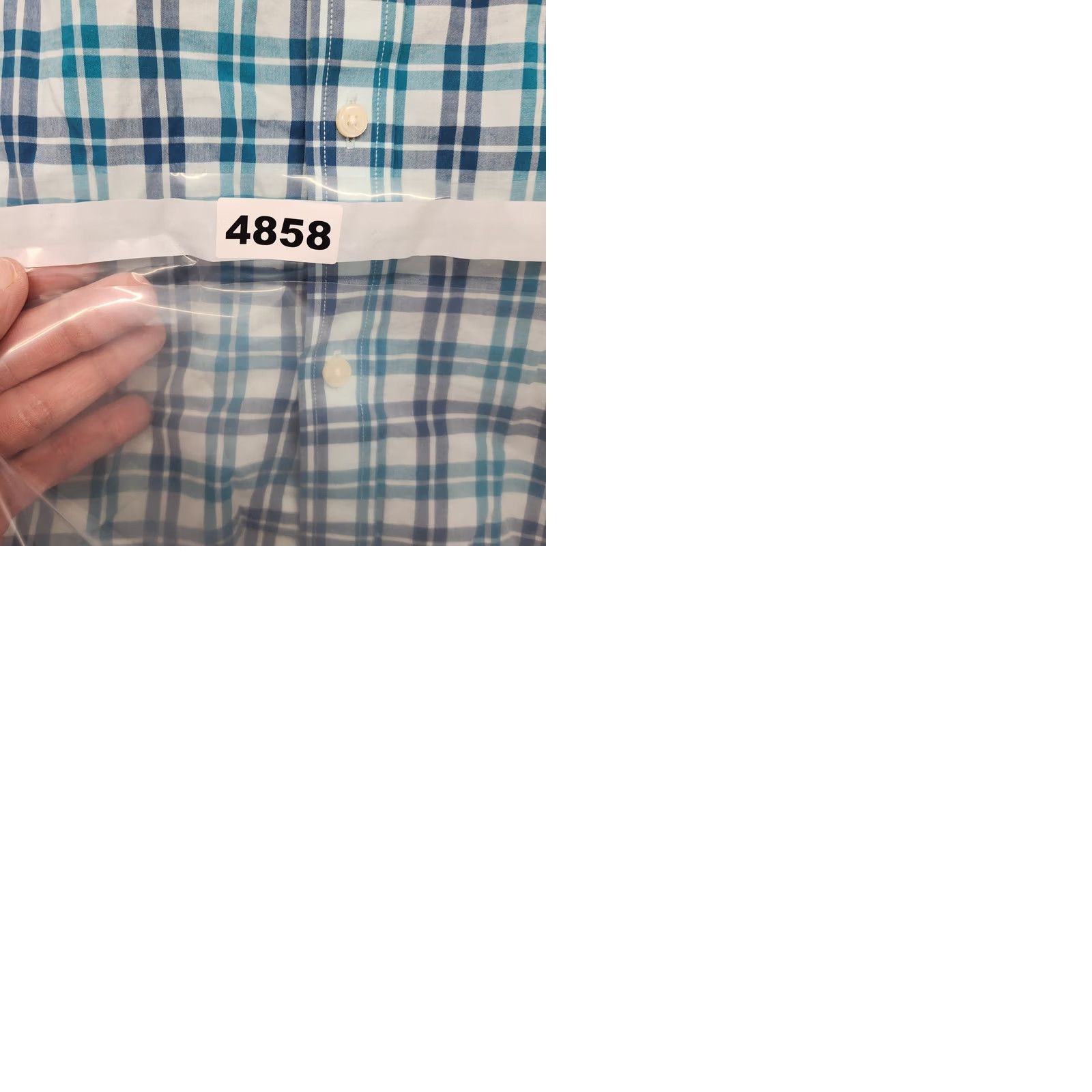 Banana Republic Banana Republic Shirt Mens 15-15.5 Medium 33-34 Slim Fit Long Sleeve Button Up Plaid Size US M / EU 48-50 / 2 - 9 Thumbnail