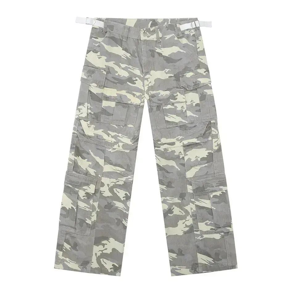 Japanese Brand Retro loose camouflage pocket jeans Size US 32 / EU 48 - 4 Thumbnail