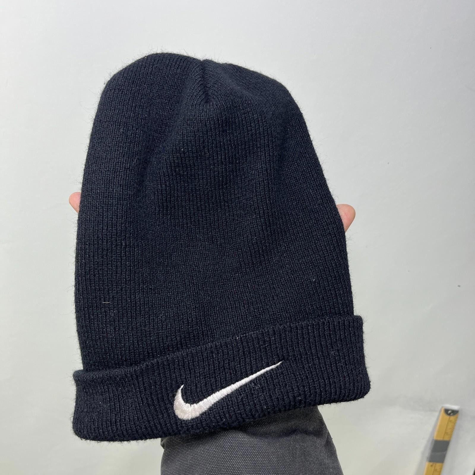Nike Vintage 90s Nike Swoosh Skull Cap Hat Toque Beanie Size ONE SIZE - 1 Thumbnail