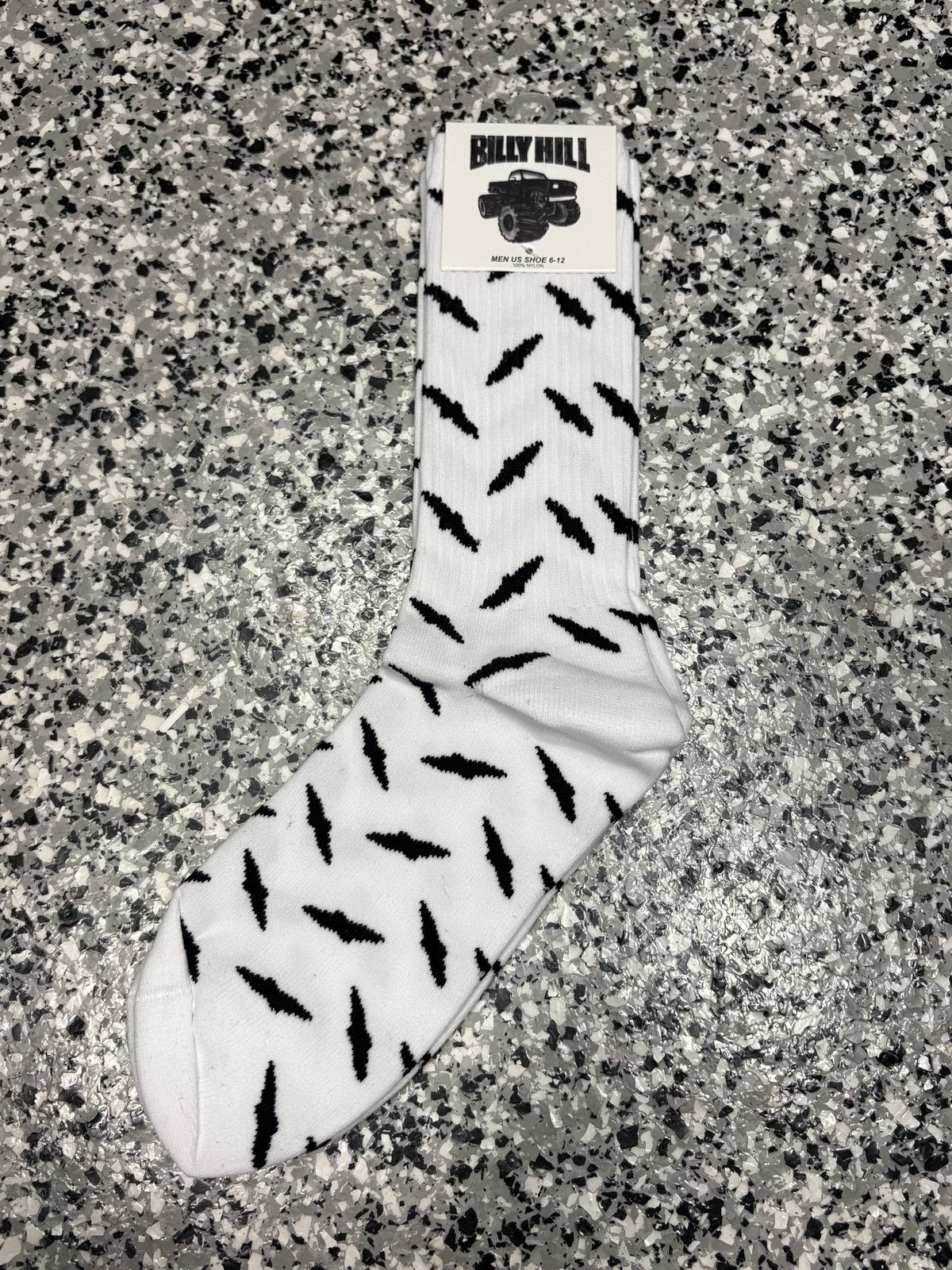 Billy Hill 2024 Billy Hill White/Black Diamond Plated 5 Socks Bundle Size ONE SIZE - 4 Thumbnail