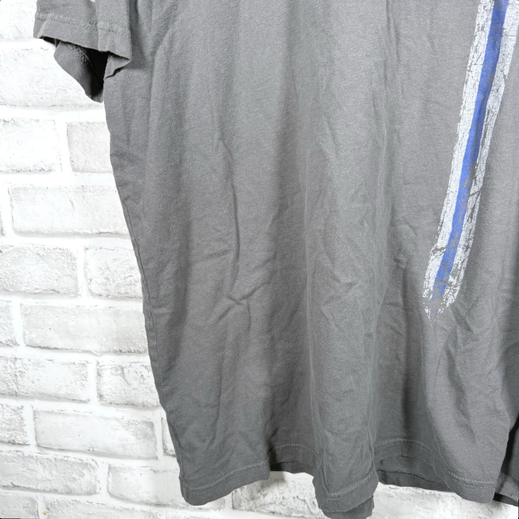 Vintage Grunt Style Gray 100% Cotton Graphic Tee Mens Size XL Size US XL / EU 56 / 4 - 4 Thumbnail