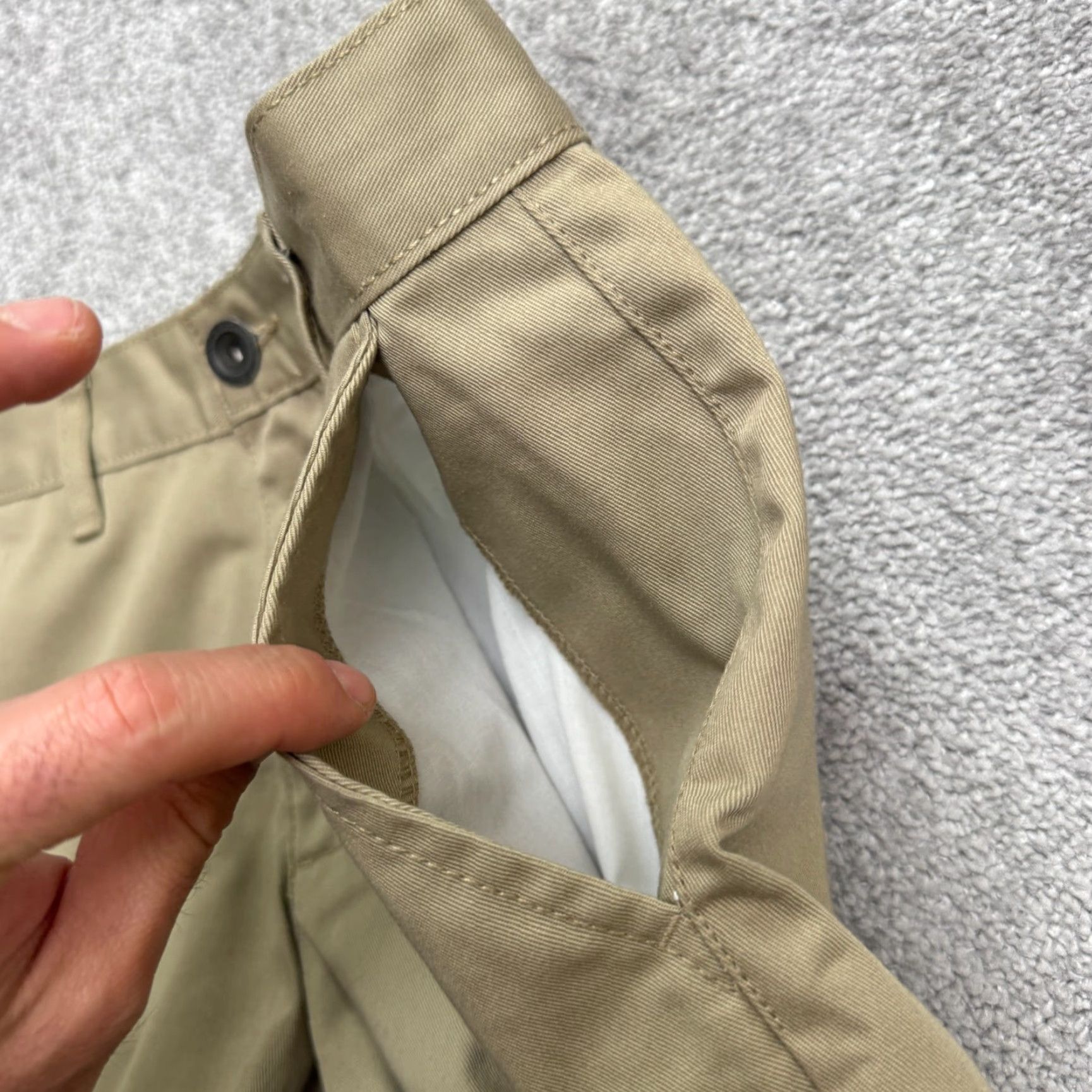 RVCA RVCA Pants Mens 28x28 Khaki Brown The Week End Chino Flat Front Straight Leg Size US 28 / EU 44 - 4 Thumbnail