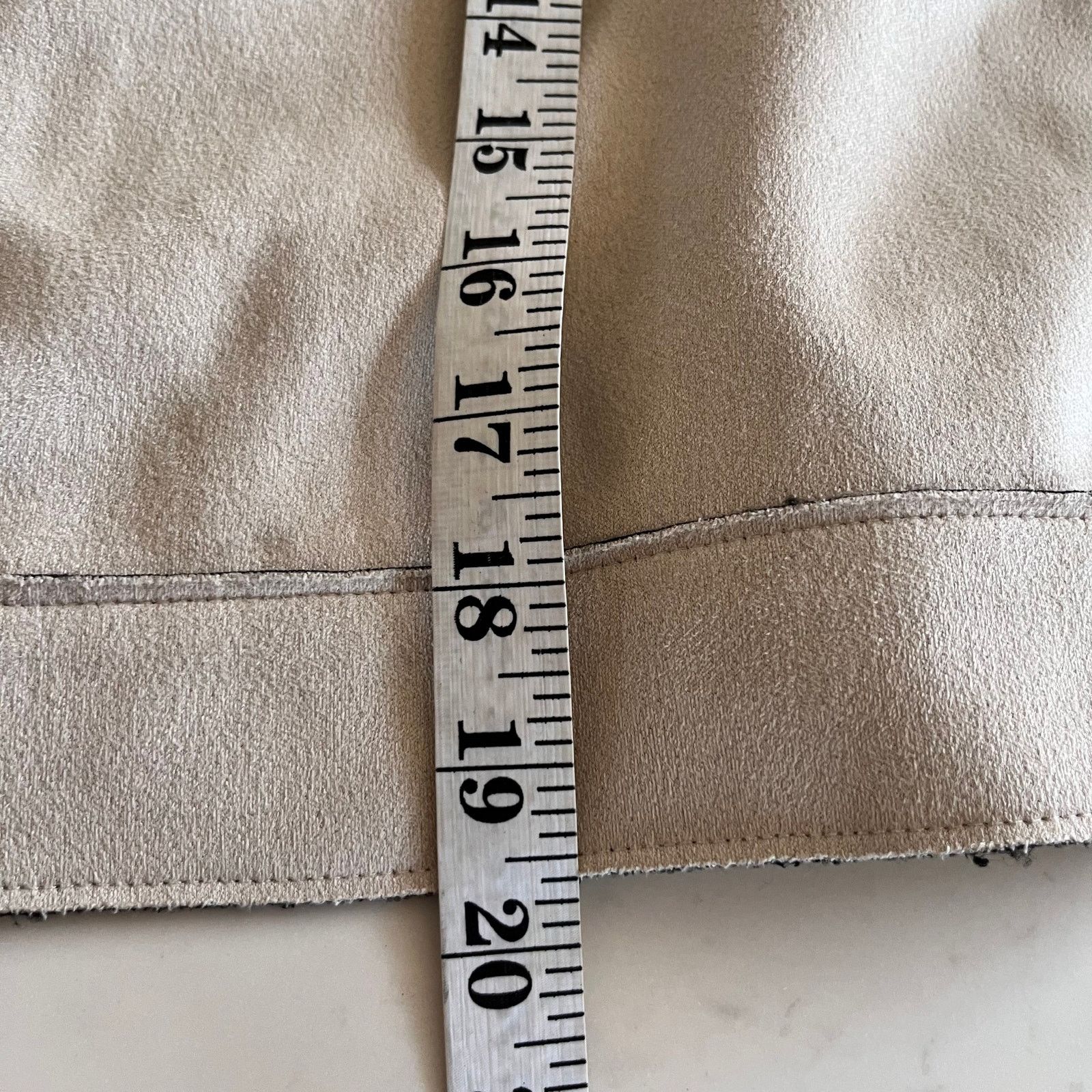Zara Zara Beige Faux Suede Button Front Jacket Size Small Size S / US 4 / IT 40 - 6 Thumbnail