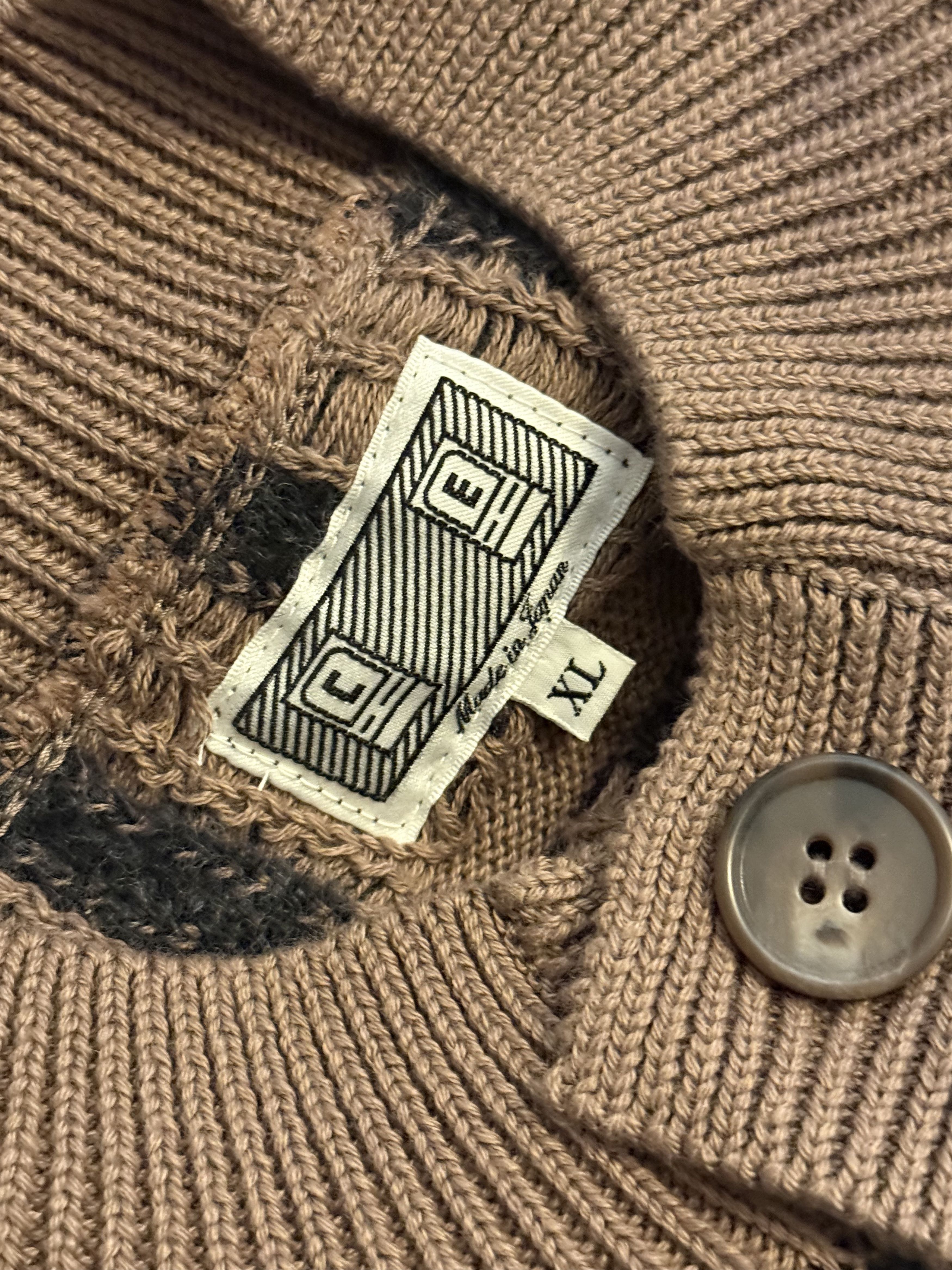 Cav Empt Cav Empt Rectangular Bar Knit Cardigan XL Size US XL / EU 56 / 4 - 5 Thumbnail