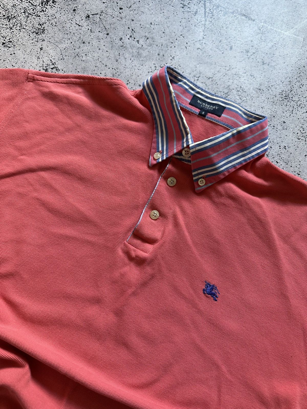 Burberry Vintage 90s Burberry Polo T-shirt Tee Mini Logo Y2K USA Size US S / EU 44-46 / 1 - 2 Thumbnail
