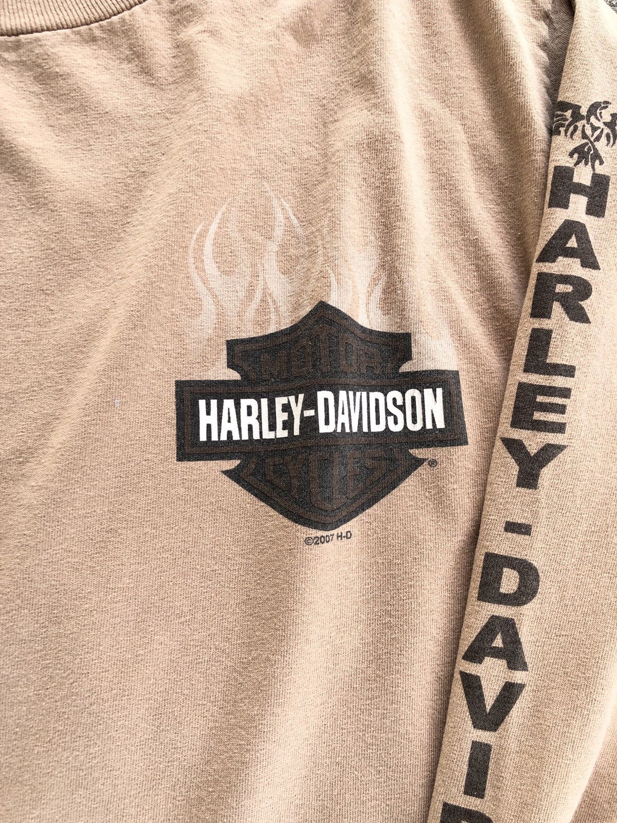 Harley Davidson × Vintage CRZY Vintage cream Long Sleeve Harley Davidson Size US M / EU 48-50 / 2 - 4 Thumbnail
