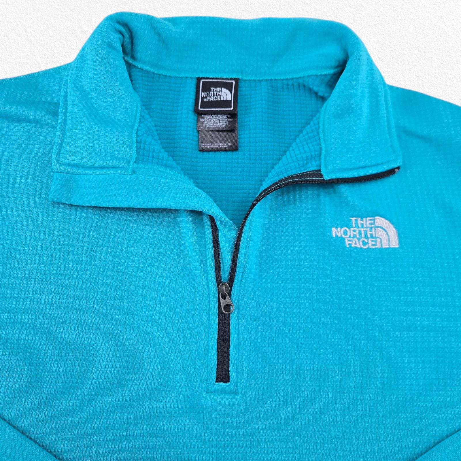 The North Face North Face Turquoise TKA Glacier 1/4 Zip Fleece Size Large Size L / US 10 / IT 46 - 4 Thumbnail