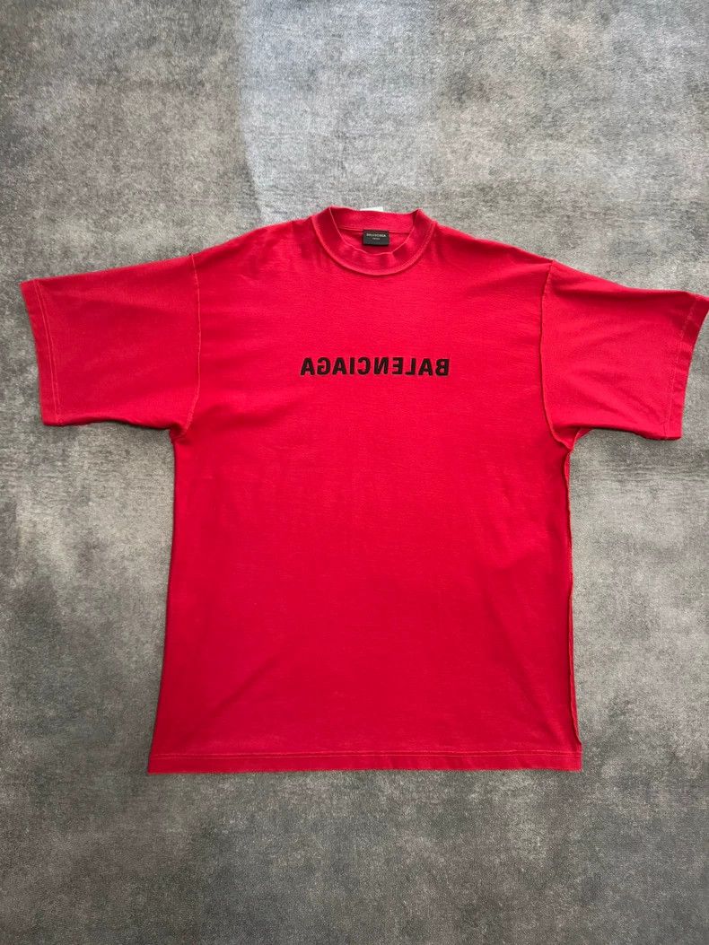Balenciaga Balenciaga Solid color logo with inside out printed cotton Size US S / EU 44-46 / 1 - 1 Thumbnail