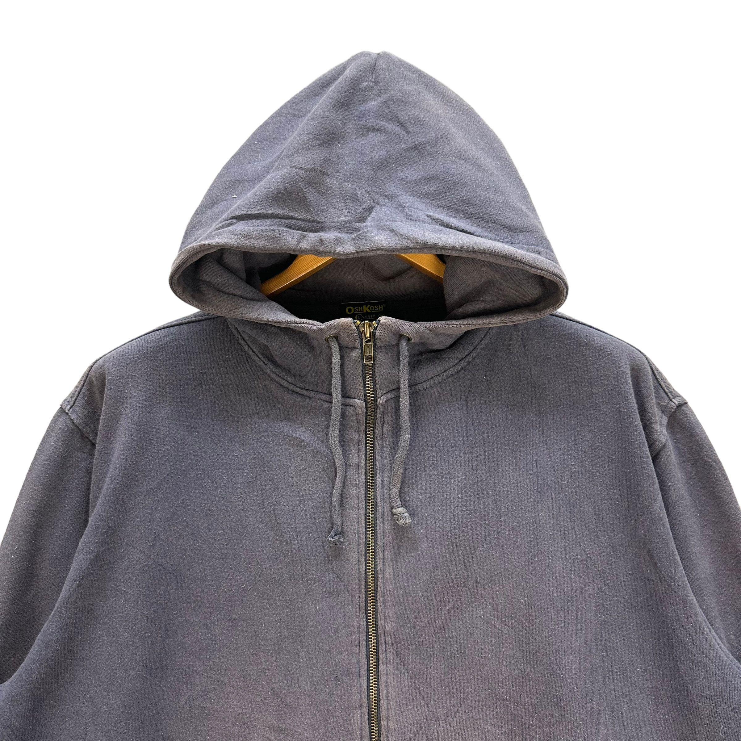Oshkosh OSHKOSH SUN FADED PLAIN ZIPPER HOODIES #8665-019 Size US XL / EU 56 / 4 - 2 Thumbnail