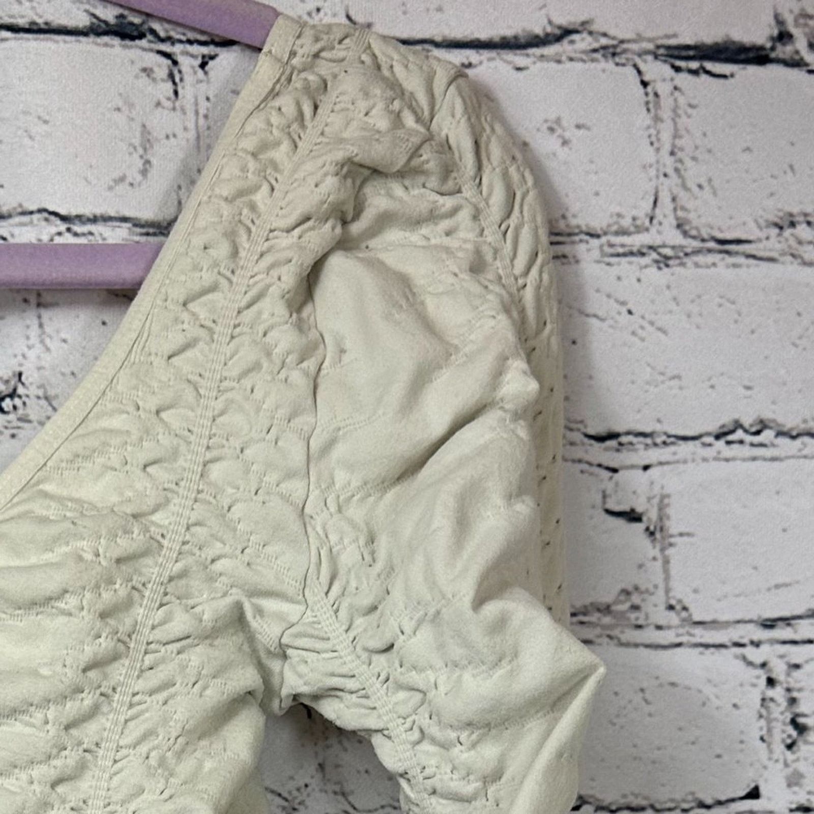 Free People Free People Intimately Ruched Bodysuit - Cream - size M/L Size ONE SIZE - 16 Thumbnail