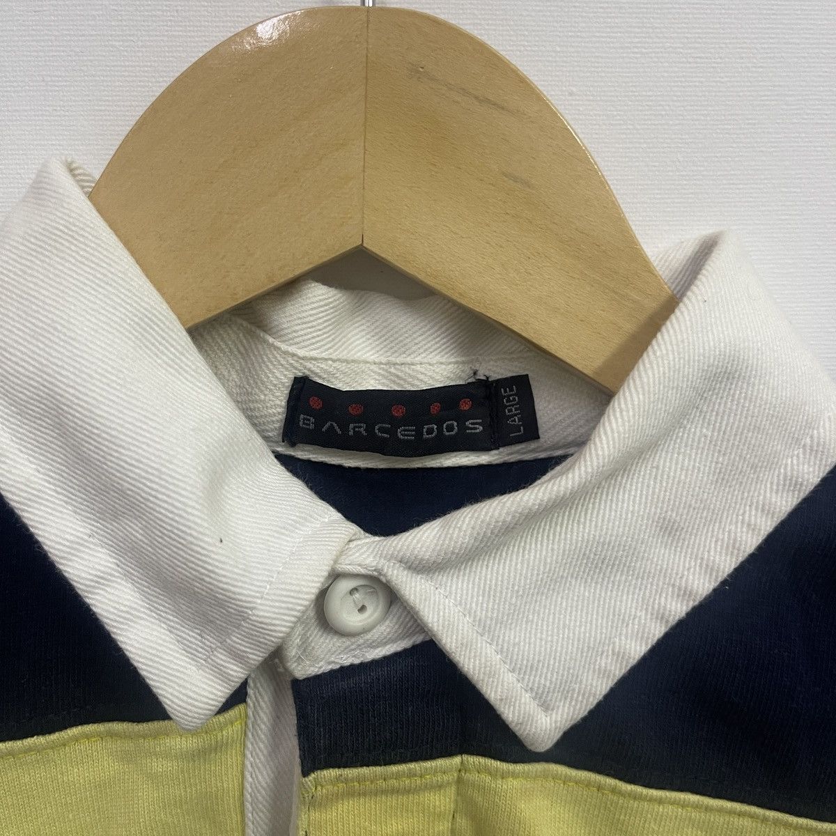 Vintage Polo T-Collar Long Sleeve Shirt Stripe Vintage Size US L / EU 52-54 / 3 - 3 Thumbnail