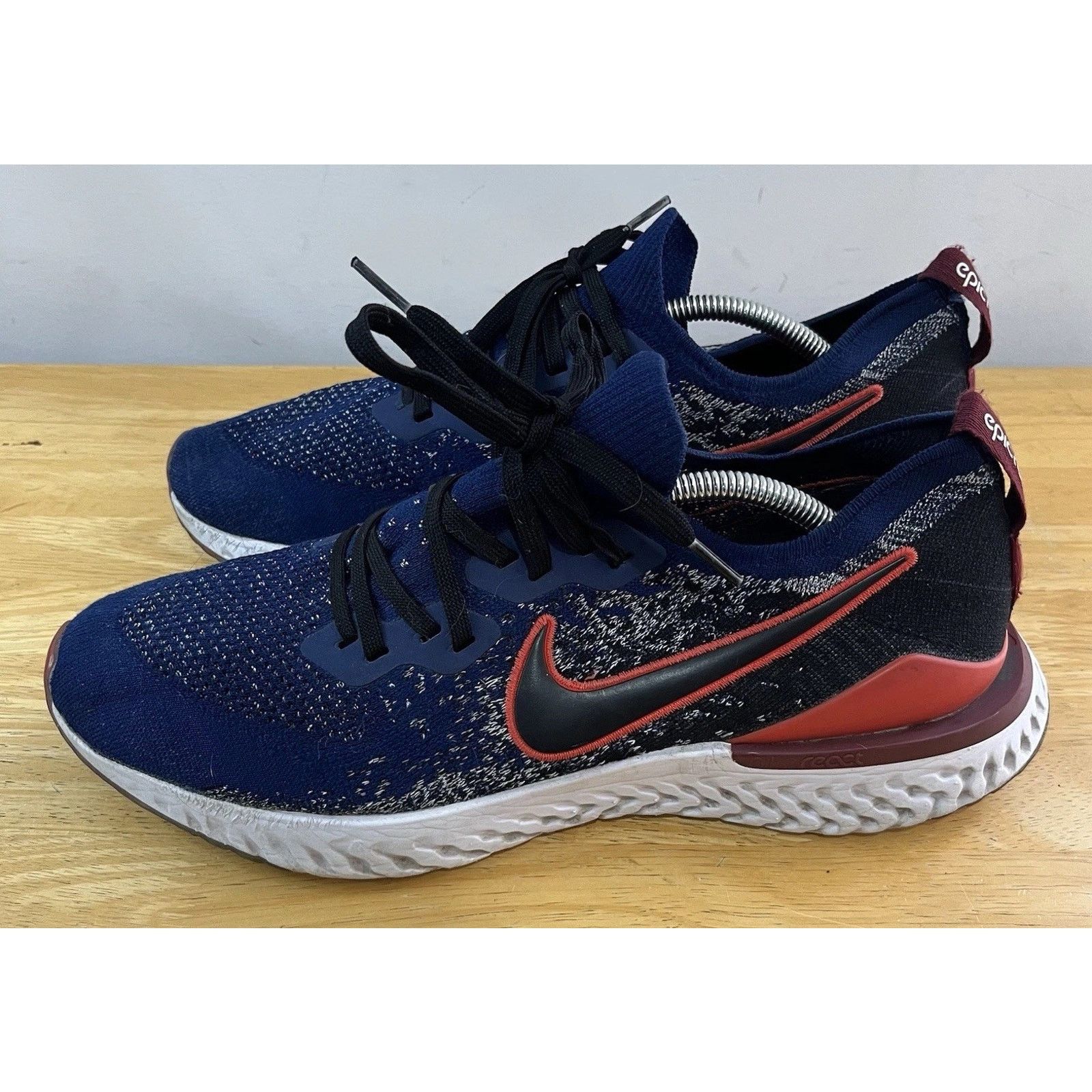 Nike Epic React Flyknit 2 Blue Running Run Cj0770-400 Size 13 Shoes, Men's
