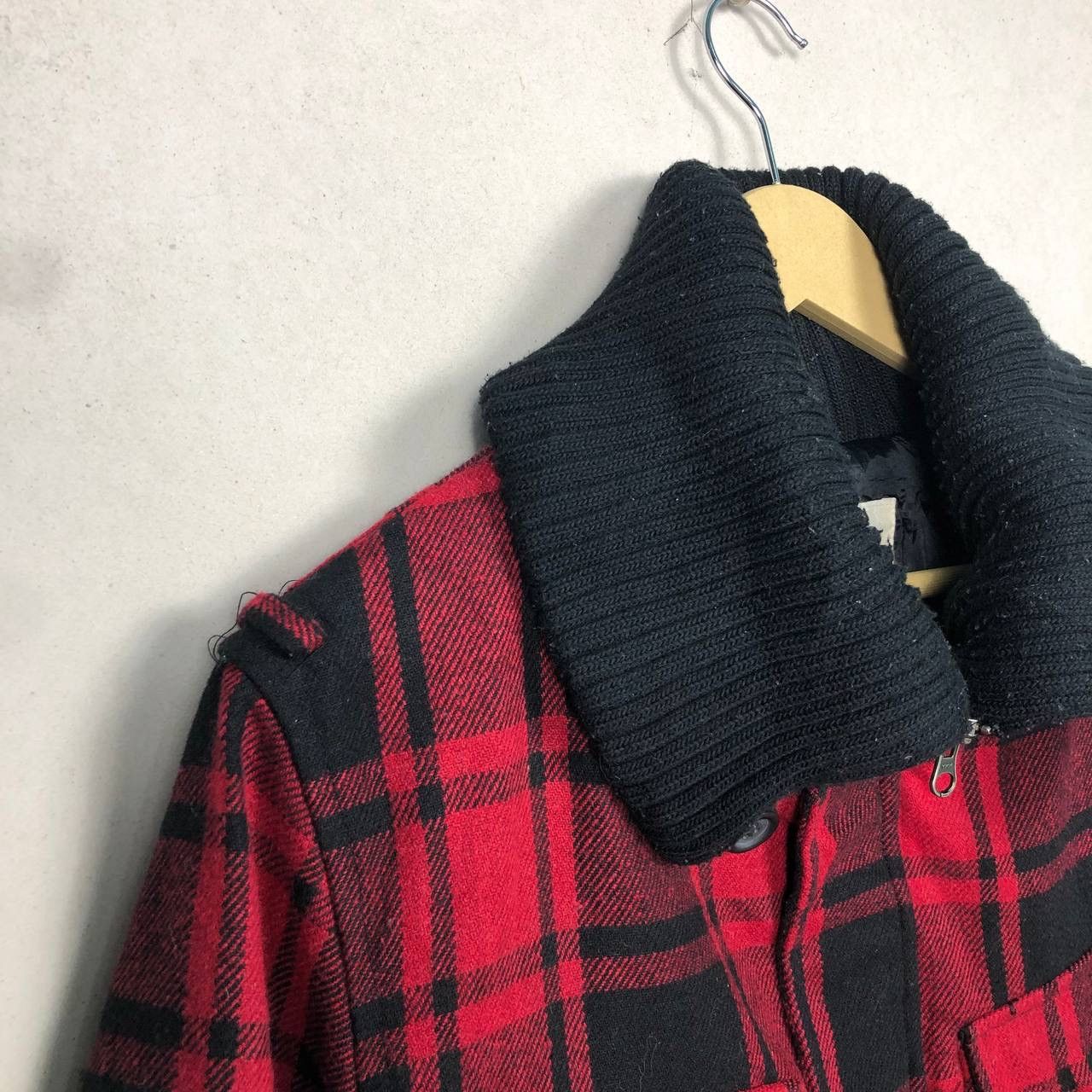 Japanese Brand Made in Heaven Plaid Tartan Wool Cruiser Jacket Punk Goth Size US M / EU 48-50 / 2 - 6 Thumbnail