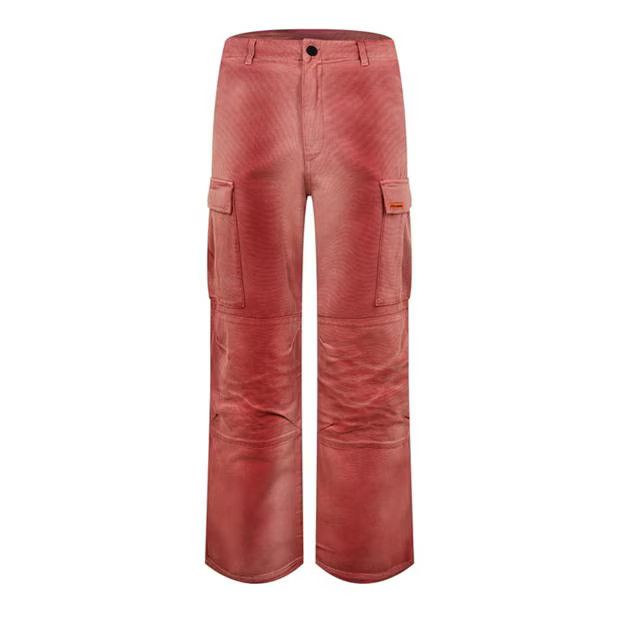 image of Heron Preston O1G2R1Mq0524 Cargo Trousers In Red, Men's (Size 34)