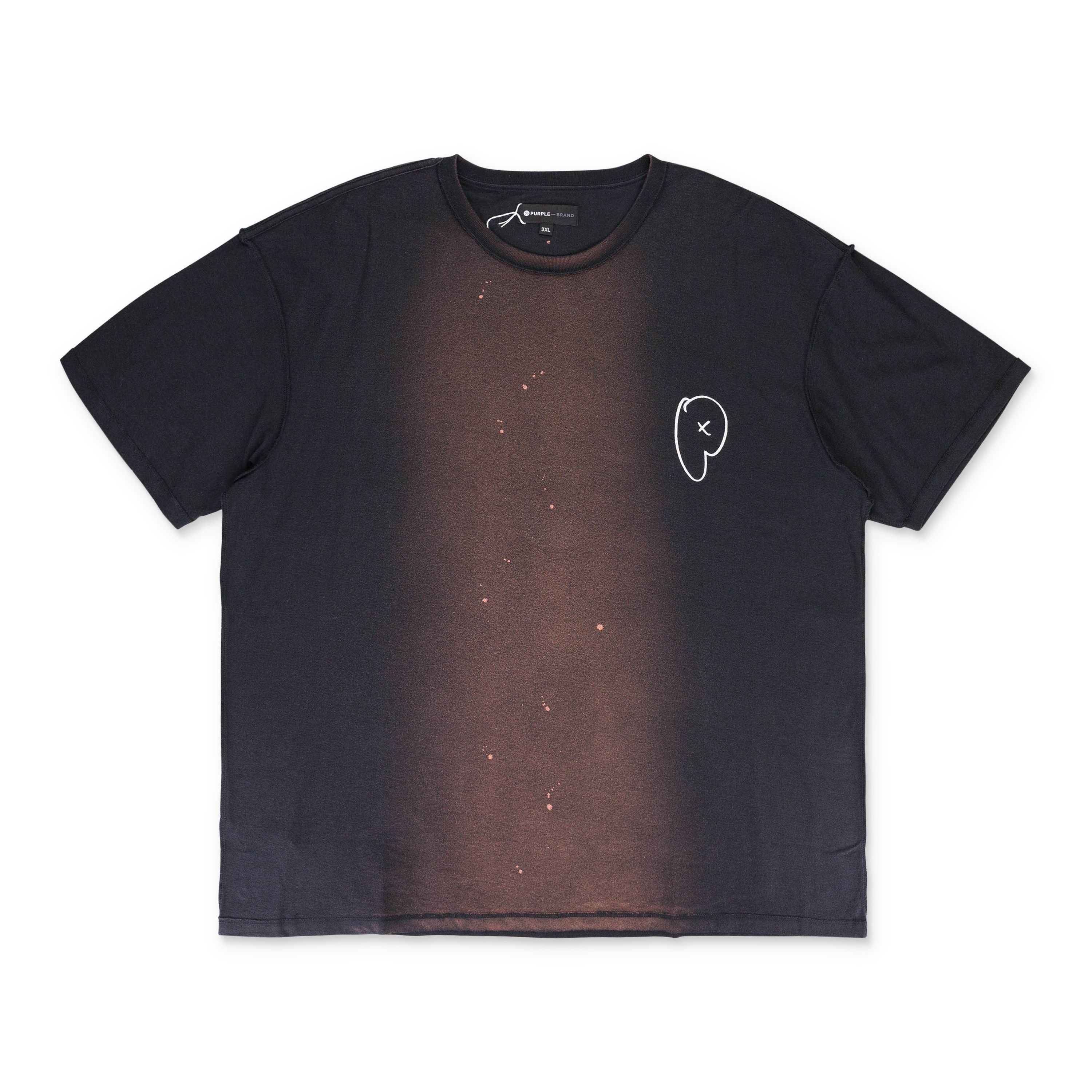 TEXTURED JERSEY INSIDE OUT TEE Black T-SHIRTS Size S