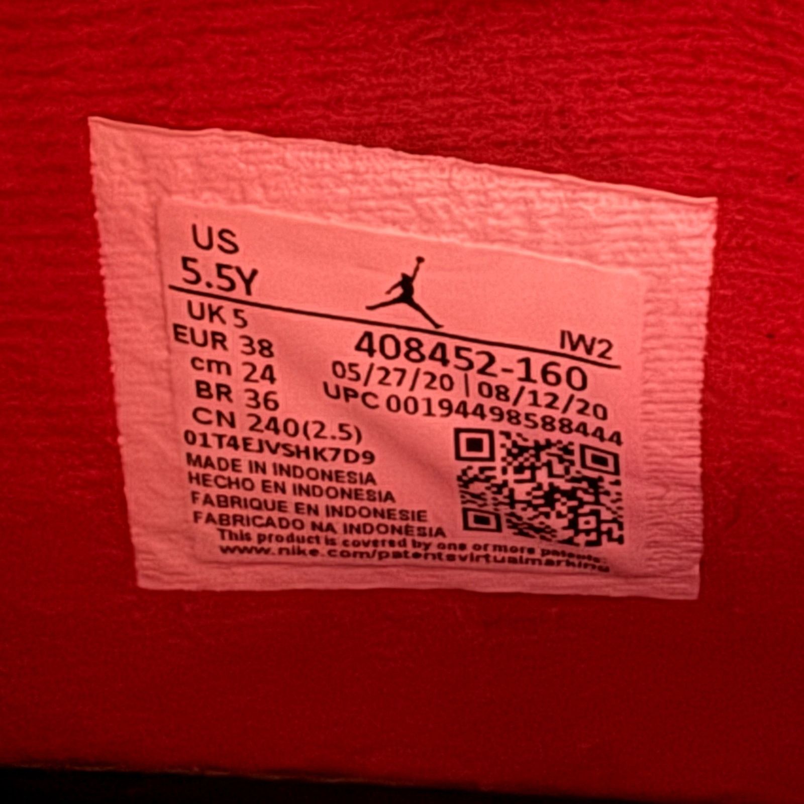 Jordan Brand × Nike Size 5.5 - Nike Air Jordan 4 Retro OG GS Fire Red 2020 Shoes Size US 5.5 / EU 38 - 7 Thumbnail