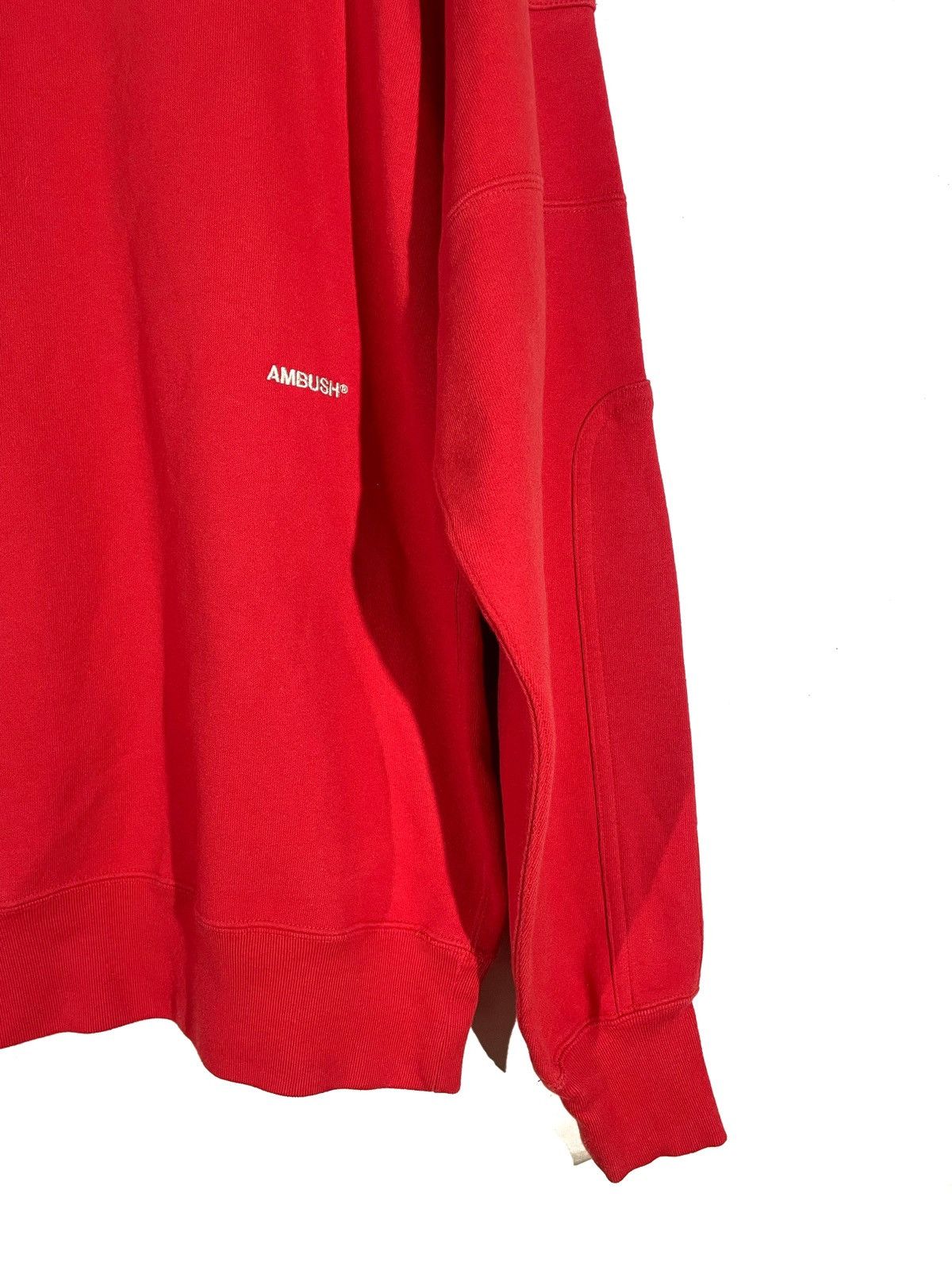 Ambush Design Ambush Red Men Basic Sweatshirt Embroidery Logo Size L Japan Size US L / EU 52-54 / 3 - 3 Thumbnail