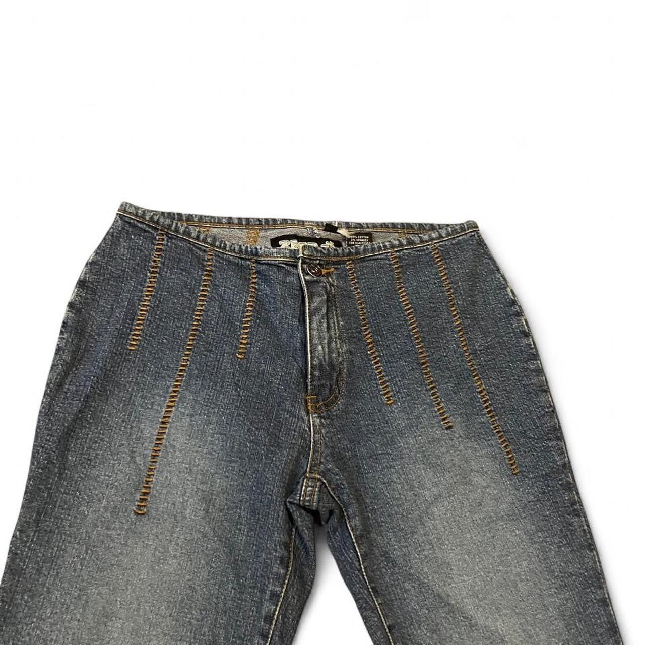 Other Vintage y2k Zana Di blue low rise bootcut flare jeans Size 26" / US 2 / IT 38 - 2 Thumbnail