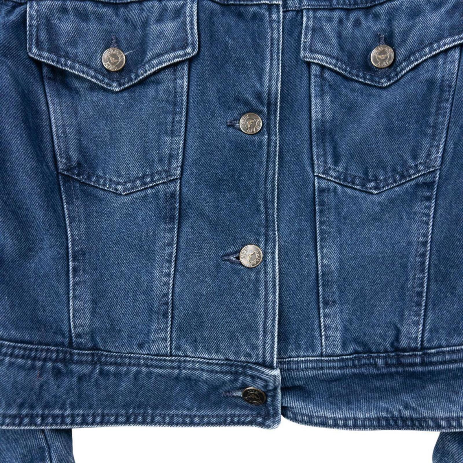 Other Vintage 90s Armani Jeans Fleece Lined Denim Jacket Womens M Size M / US 6-8 / IT 42-44 - 6 Thumbnail