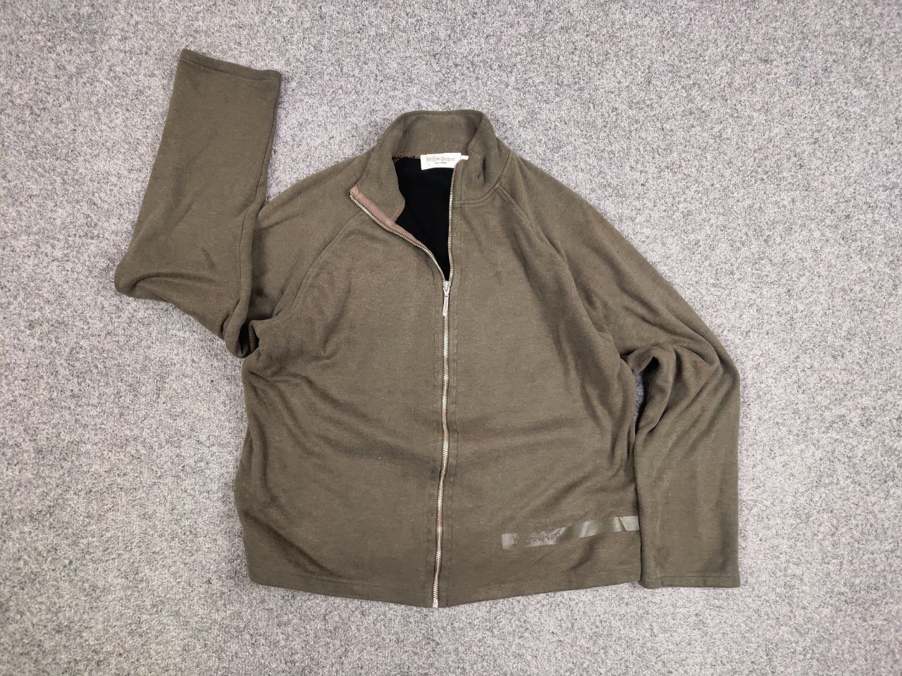 Yves Saint Laurent Vintage 90's Yves Saint Laurent YSL Logo Full Zip Pullover Size US L / EU 52-54 / 3 - 13 Thumbnail
