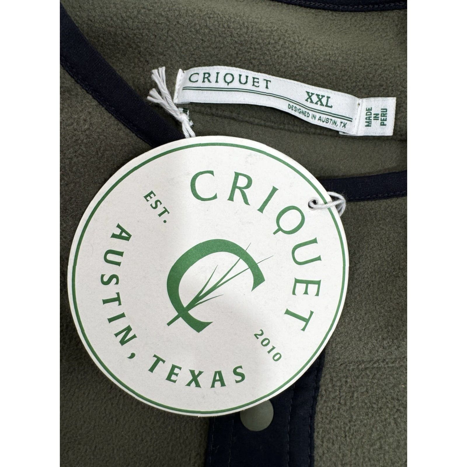 Logo 7 CRIQUT Austin - NEW w TAG - Fleece Pullover Snap Embroidered Logo XXL Jacket Shirt Mens Olive Green Embroidered CQ45 Size US XXL / EU 58 / 5 - 4 Thumbnail