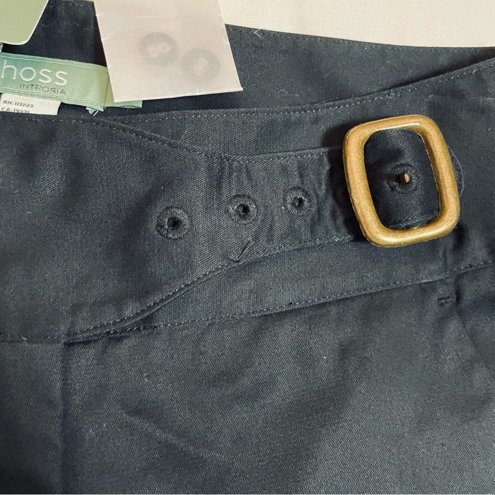 Hoss Intropia NWT New Hoss Intropia Black Cotton Buckles Pants Size 34FR Size 25" / US 0 / IT 36 - 6 Thumbnail