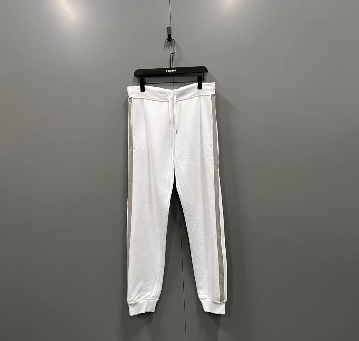 Hermes Hermès White Pants with Side Stripes J41 Size US 34 / EU 50 - 1 Thumbnail