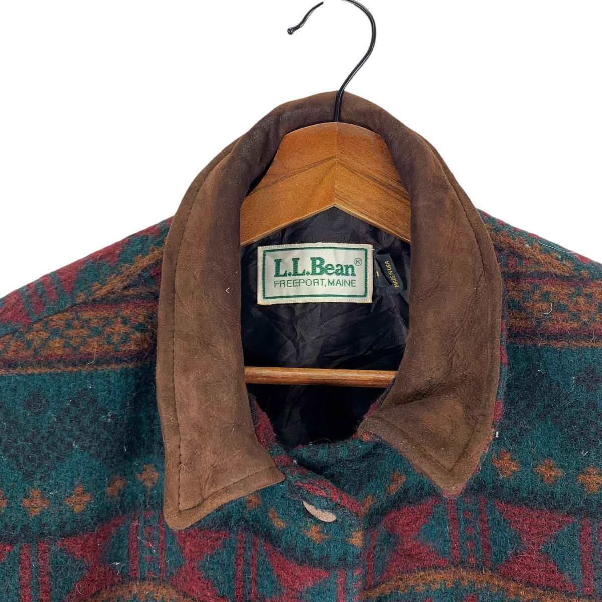 L.L. Bean × Vintage ⚡️⚡️VINTAGE L.L.BEAN WOOL AZTEC JACKET Size US M / EU 48-50 / 2 - 5 Thumbnail
