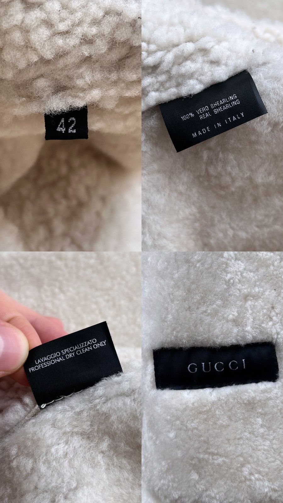 Gucci Gucci by Tom Ford Shearling Moto Jacket Size M / US 6-8 / IT 42-44 - 12 Thumbnail