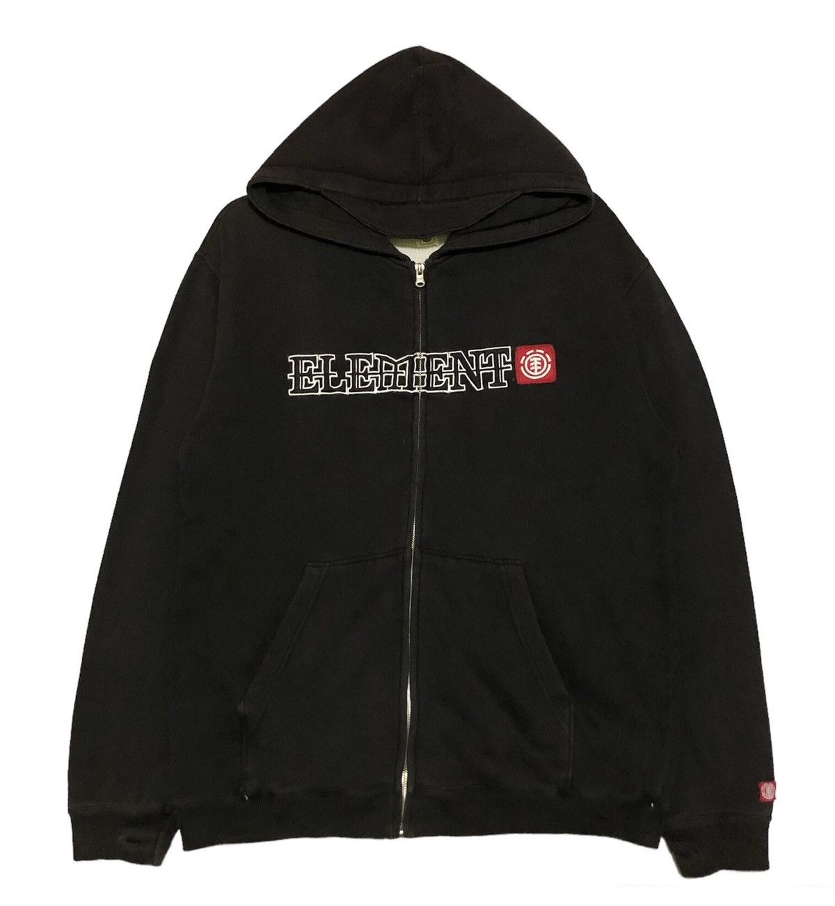 image of Element Embroidery Skateboard Hoodies in Black, Men's (Size Medium)