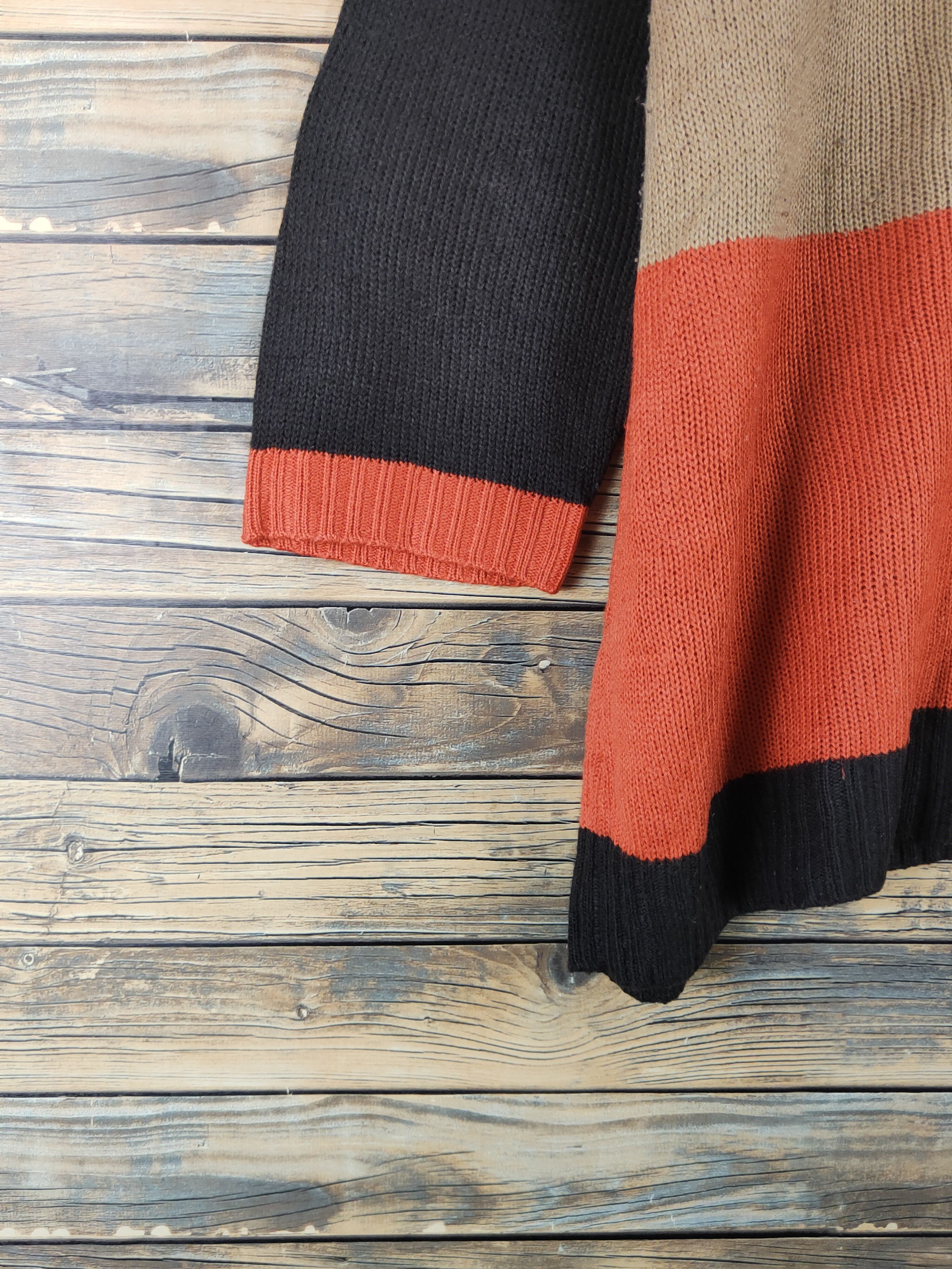 Homespun Knitwear B.K.M.S Brown Knitwear Blouses #W1644 Size XL / US 12-14 / IT 48-50 - 4 Thumbnail