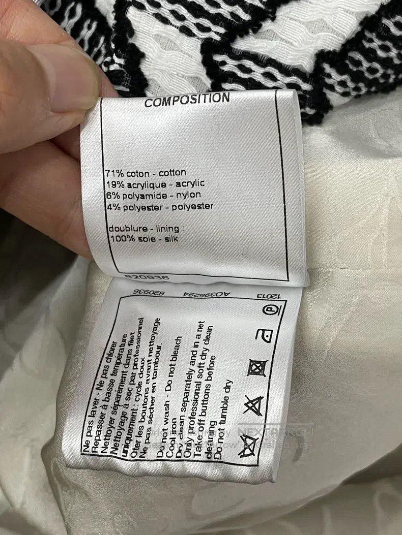 Chanel Chanel Black and white colour block geometric printed jack Size XS / US 0-2 / IT 36-38 - 6 Thumbnail