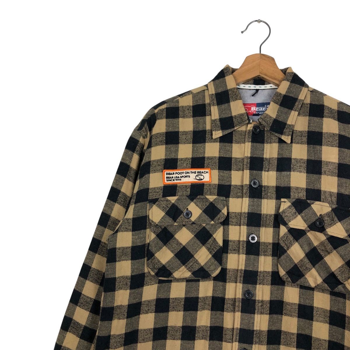 Japanese Brand Bear Sports USA Vintage Checkered Flannel Size US M / EU 48-50 / 2 - 8 Thumbnail