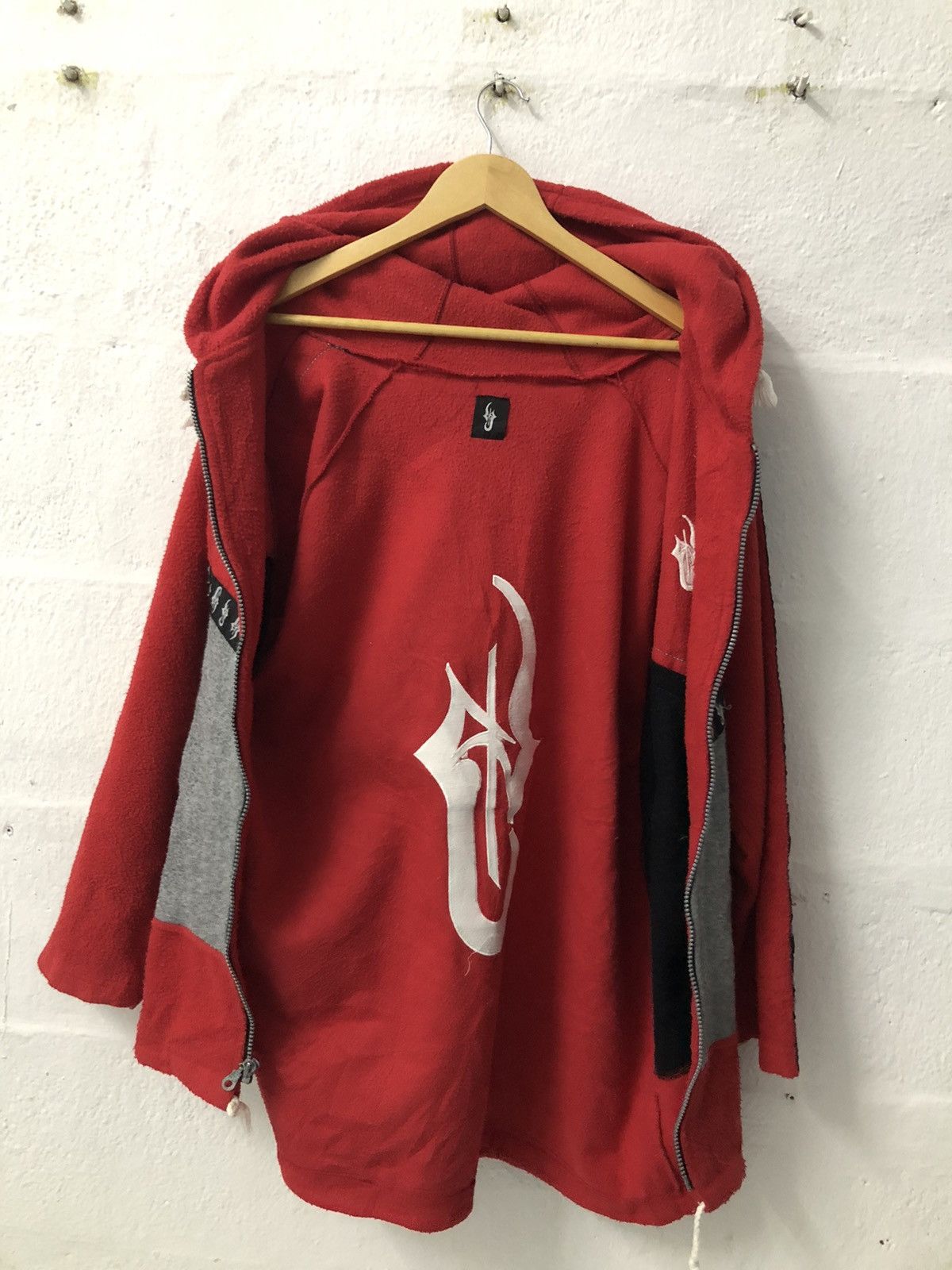 Japanese Brand × Vintage Hip Hop Style Fleece Hoodie Size US XL / EU 56 / 4 - 3 Thumbnail
