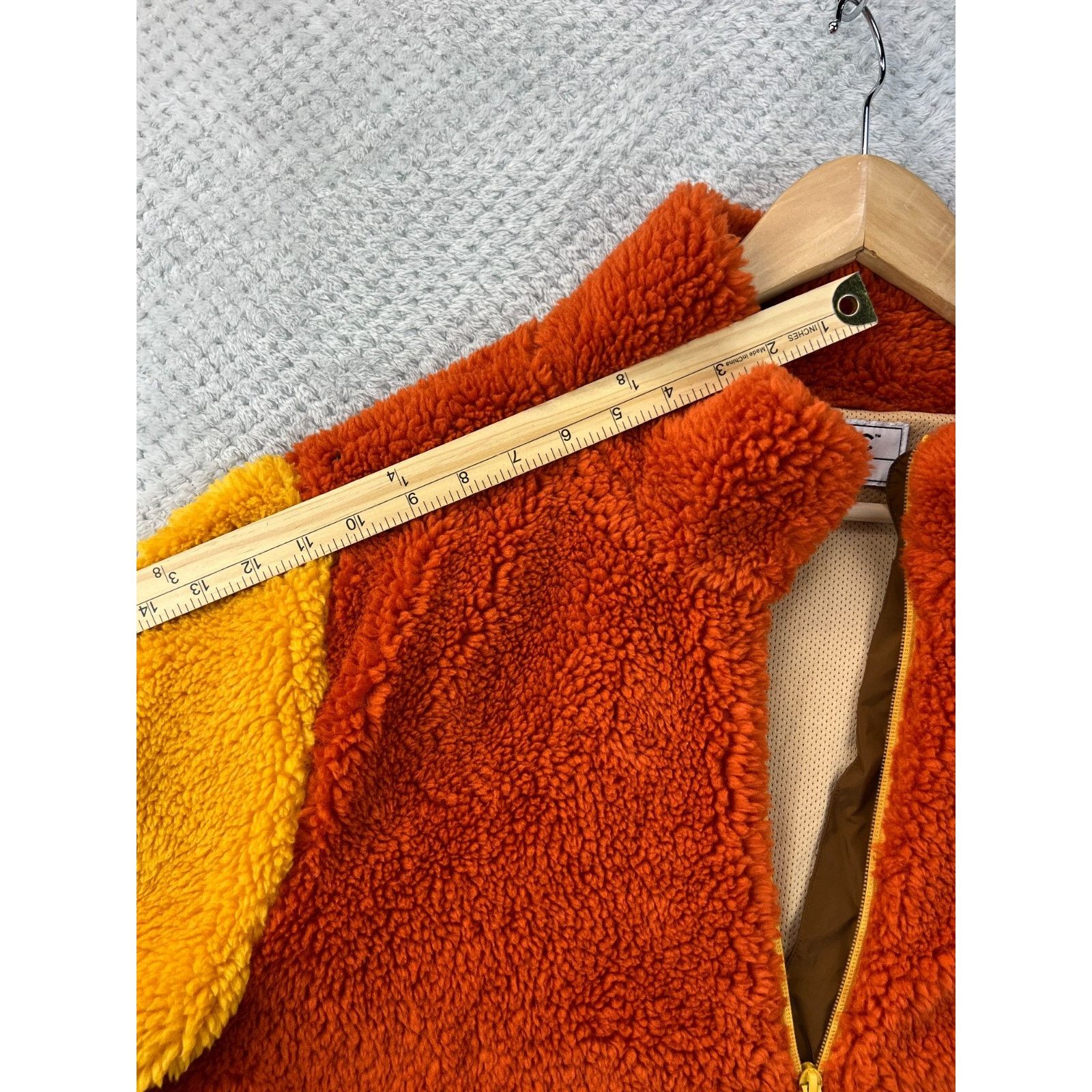 Stoic Stoic Mens MTN Pullover 1/2 Zip Sherpa Rust Yellow Fleece Lg Size US L / EU 52-54 / 3 - 14 Thumbnail